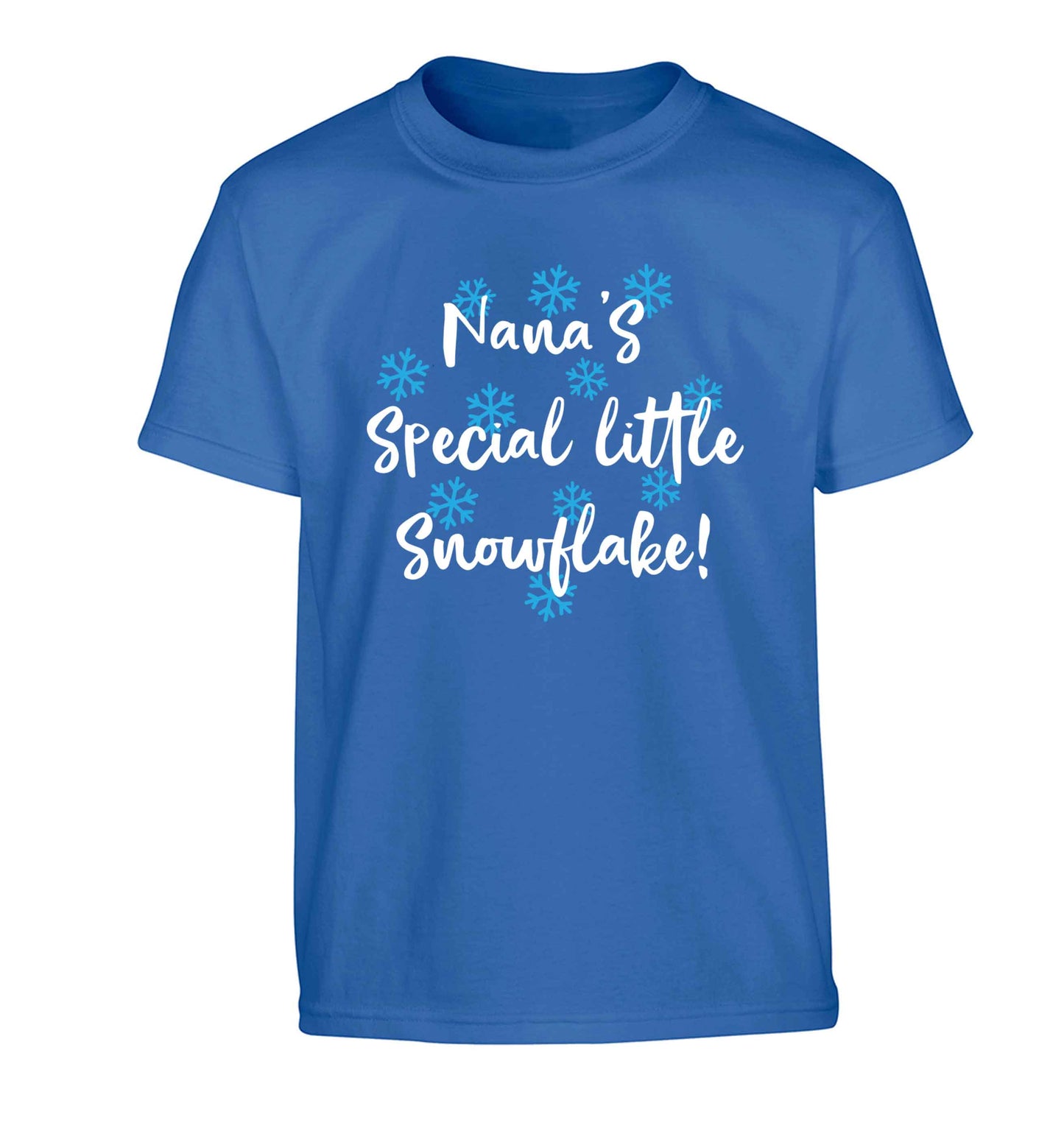 Nana's special little snowflake Children's blue Tshirt 12-13 Years