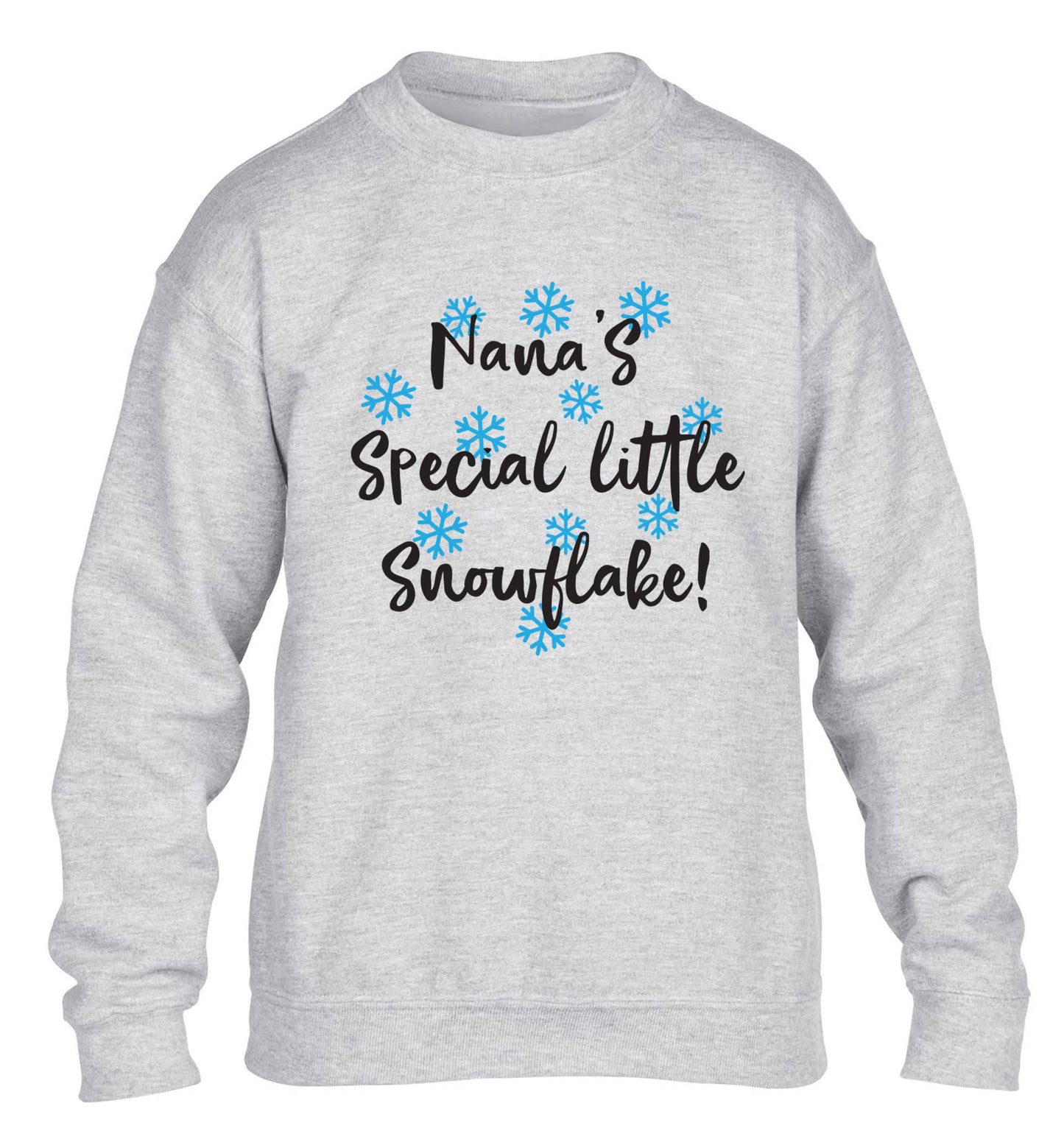 Nana's special little snowflake children's grey sweater 12-13 Years