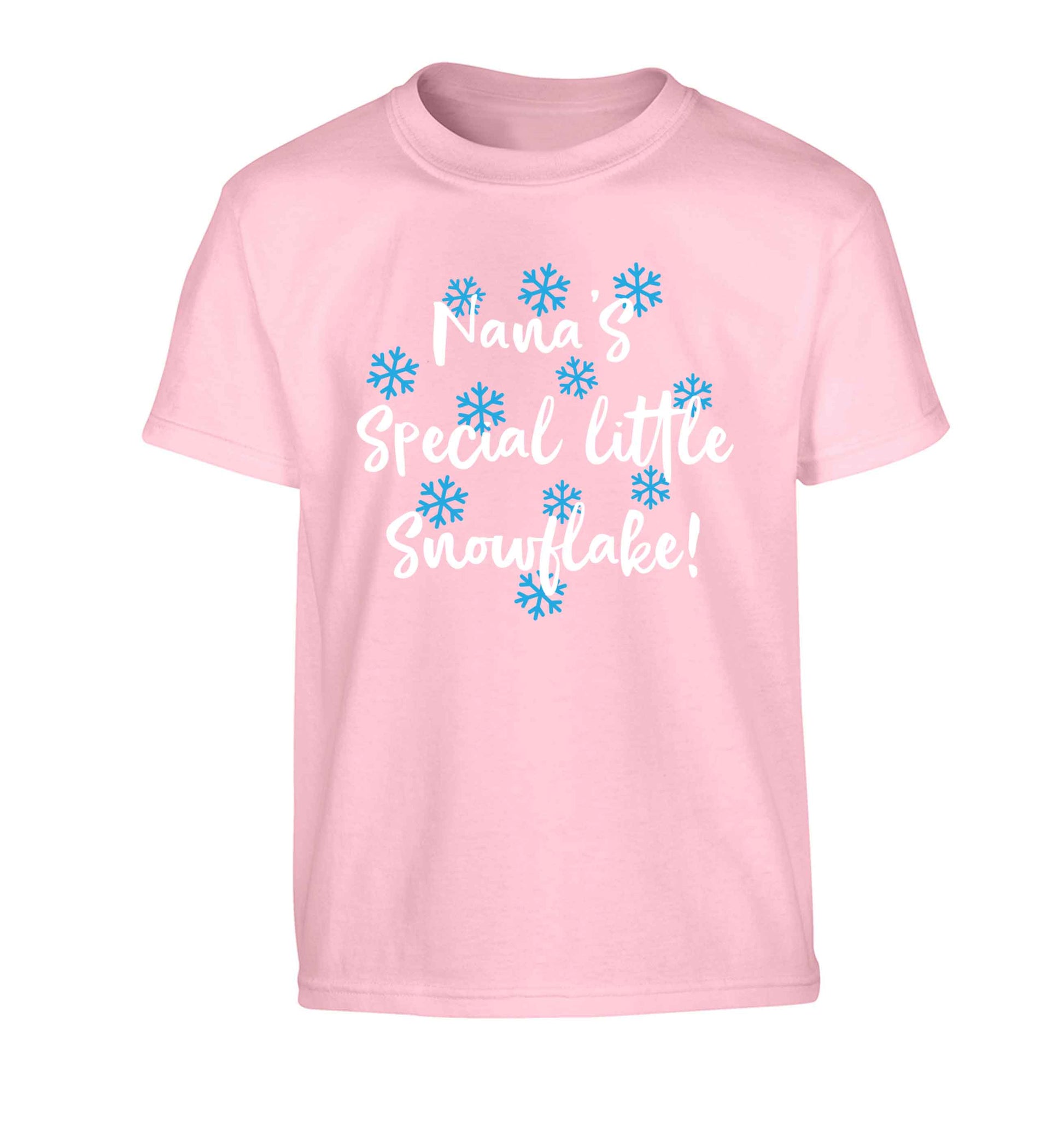 Nana's special little snowflake Children's light pink Tshirt 12-13 Years
