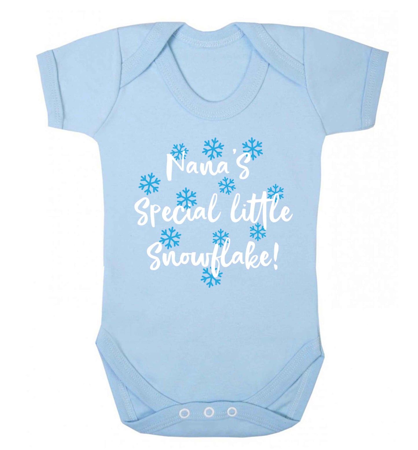 Nana's special little snowflake Baby Vest pale blue 18-24 months