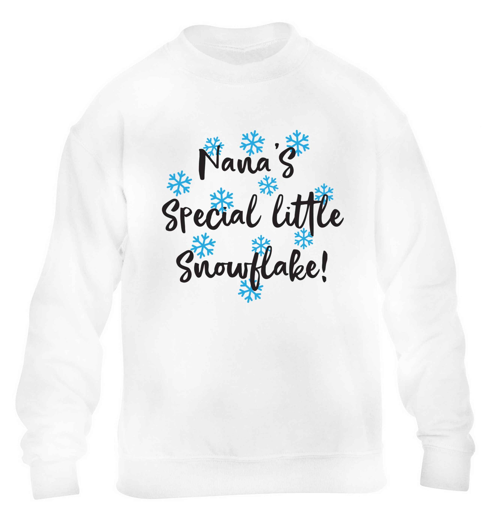 Nana's special little snowflake children's white sweater 12-13 Years
