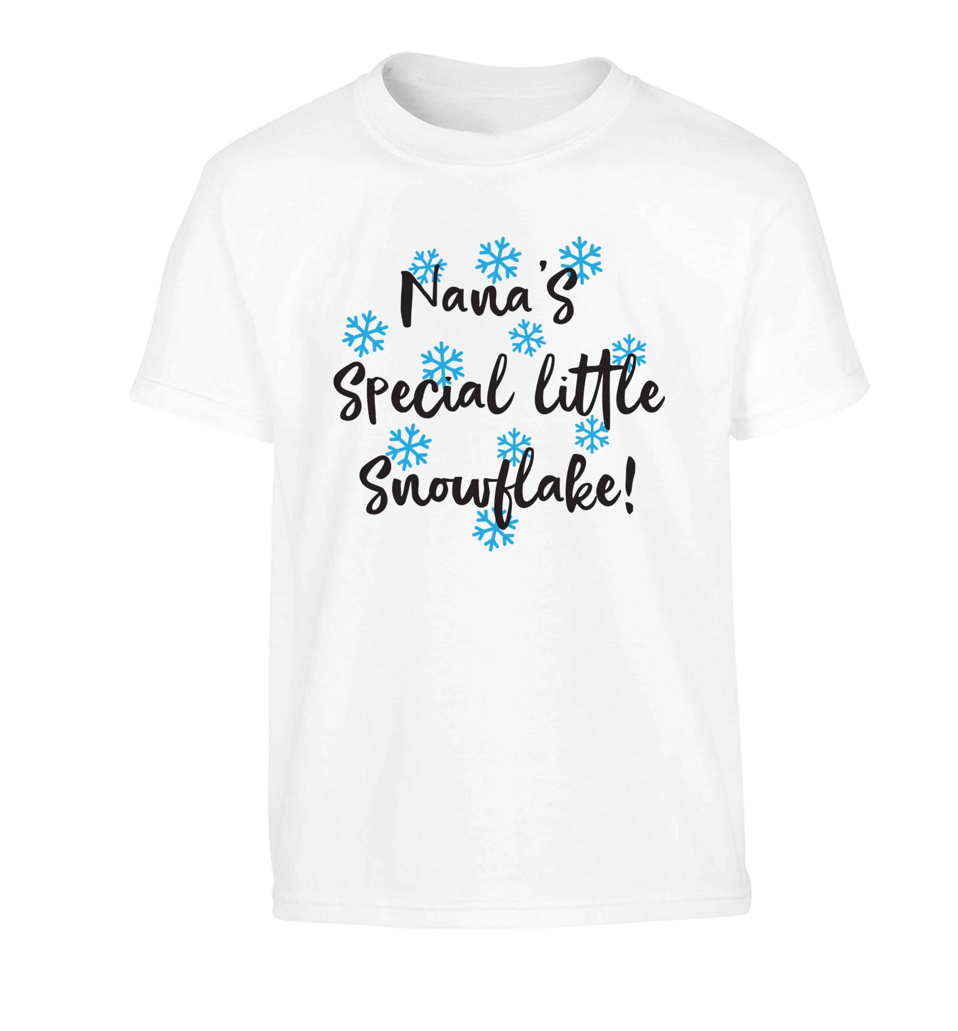 Nana's special little snowflake Children's white Tshirt 12-13 Years