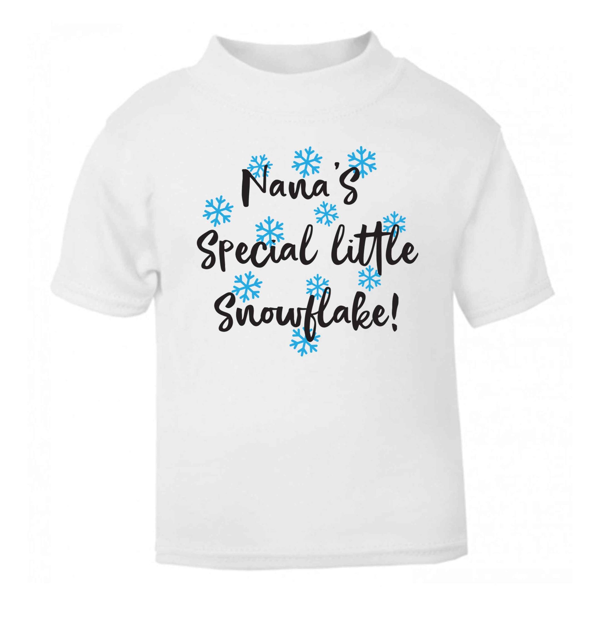 Nana's special little snowflake white Baby Toddler Tshirt 2 Years