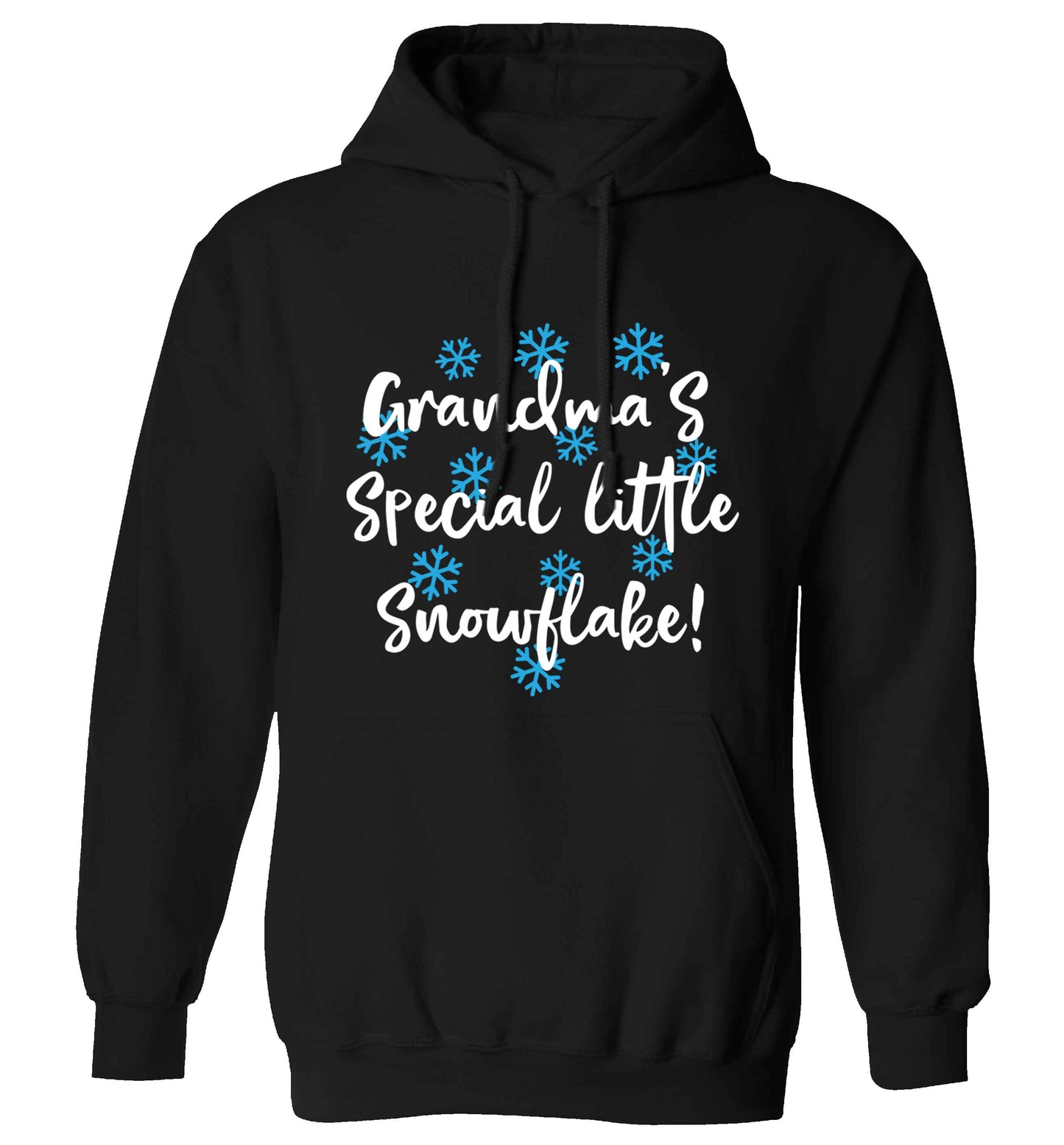 Grandma's special little snowflake adults unisex black hoodie 2XL