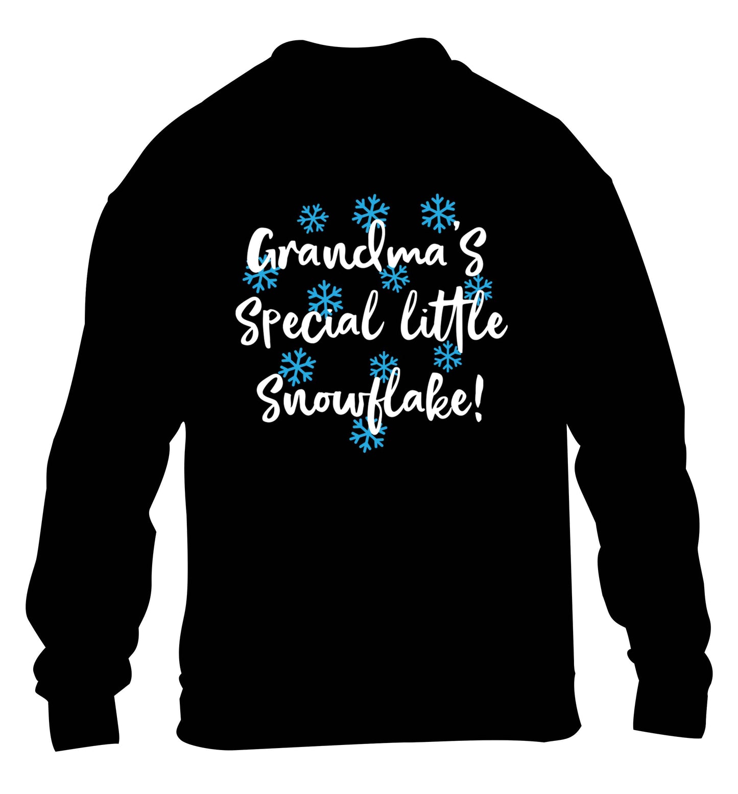 Grandma's special little snowflake children's black sweater 12-13 Years