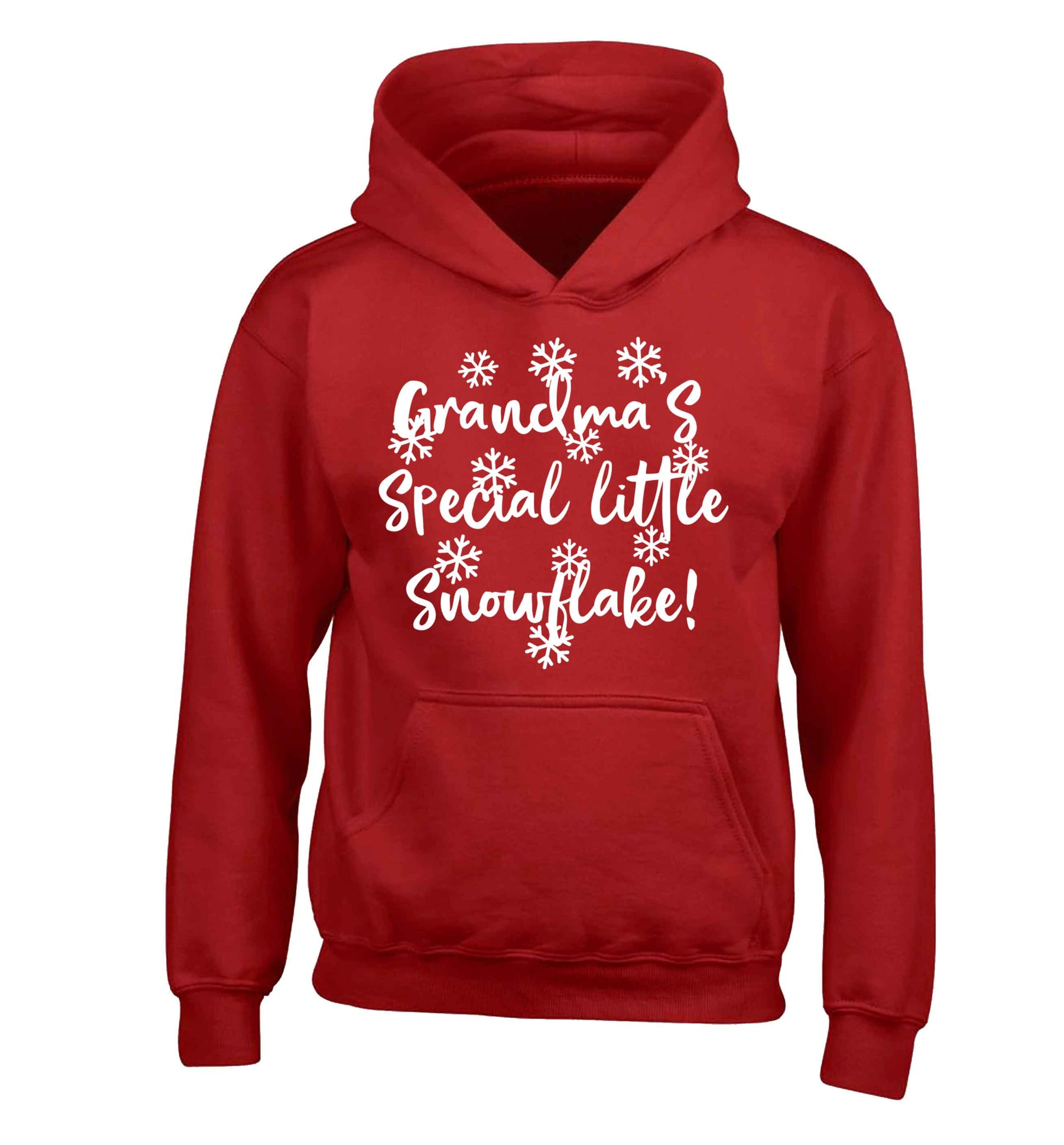 Grandma's special little snowflake children's red hoodie 12-13 Years