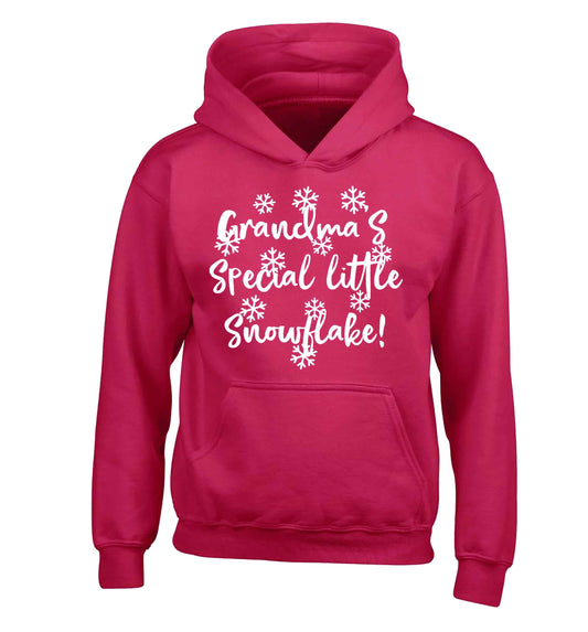 Grandma's special little snowflake children's pink hoodie 12-13 Years
