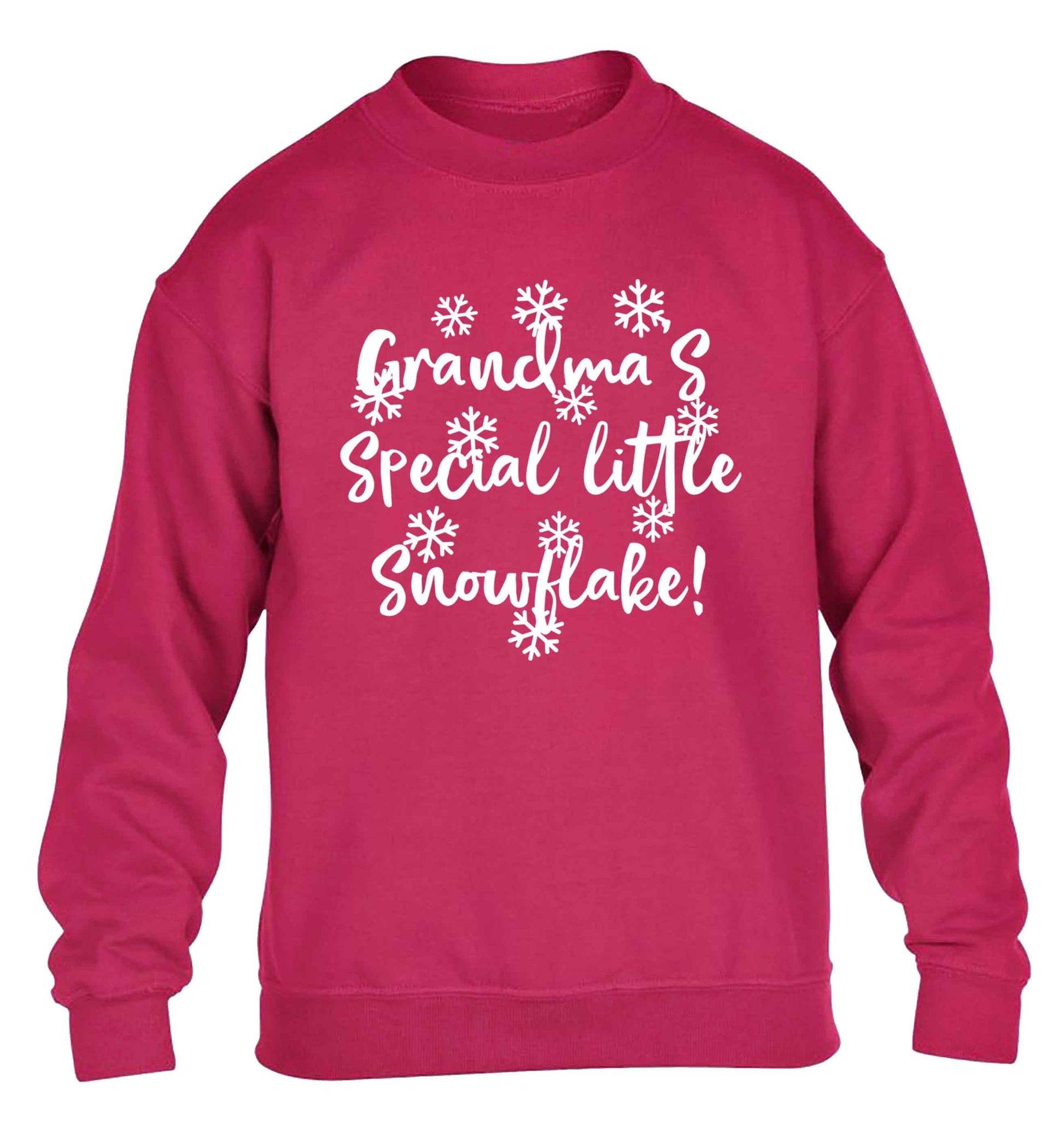 Grandma's special little snowflake children's pink sweater 12-13 Years