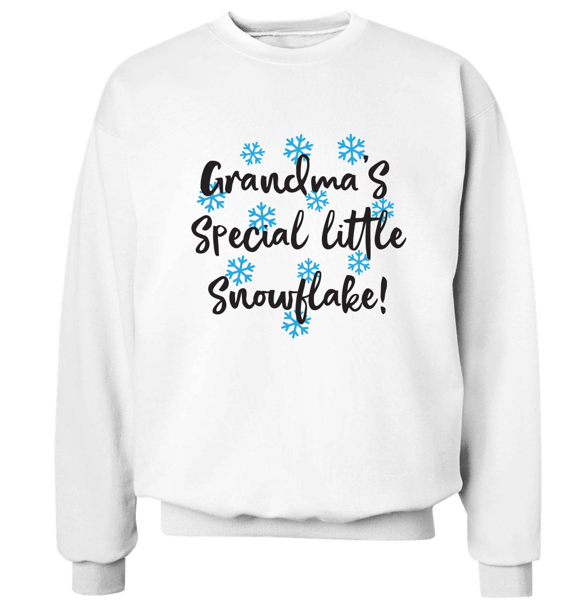 Grandma's special little snowflake Adult's unisex white Sweater 2XL