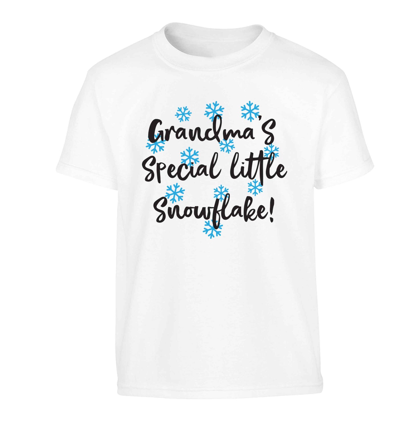 Grandma's special little snowflake Children's white Tshirt 12-13 Years
