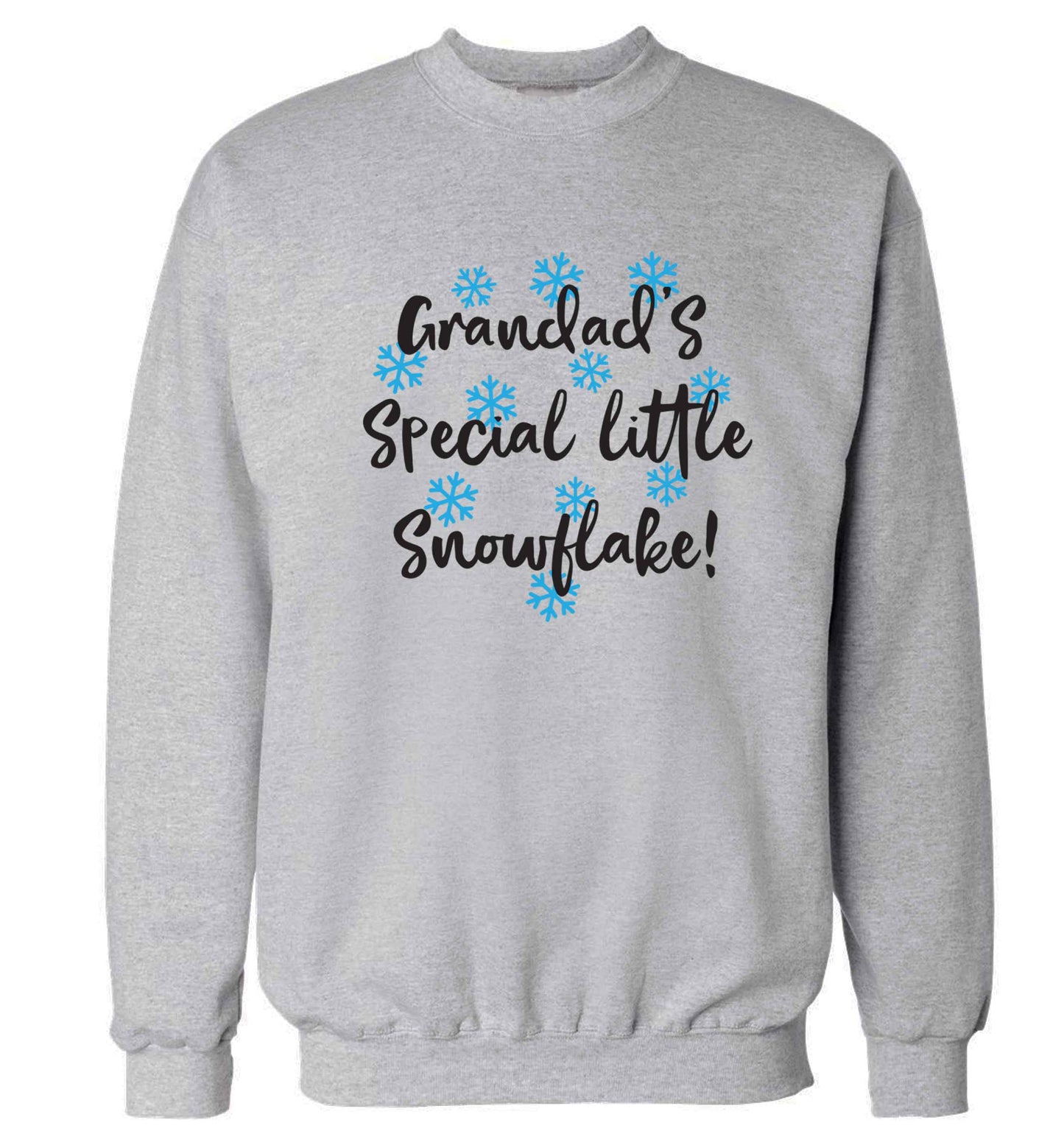 Grandad's special little snowflake Adult's unisex grey Sweater 2XL