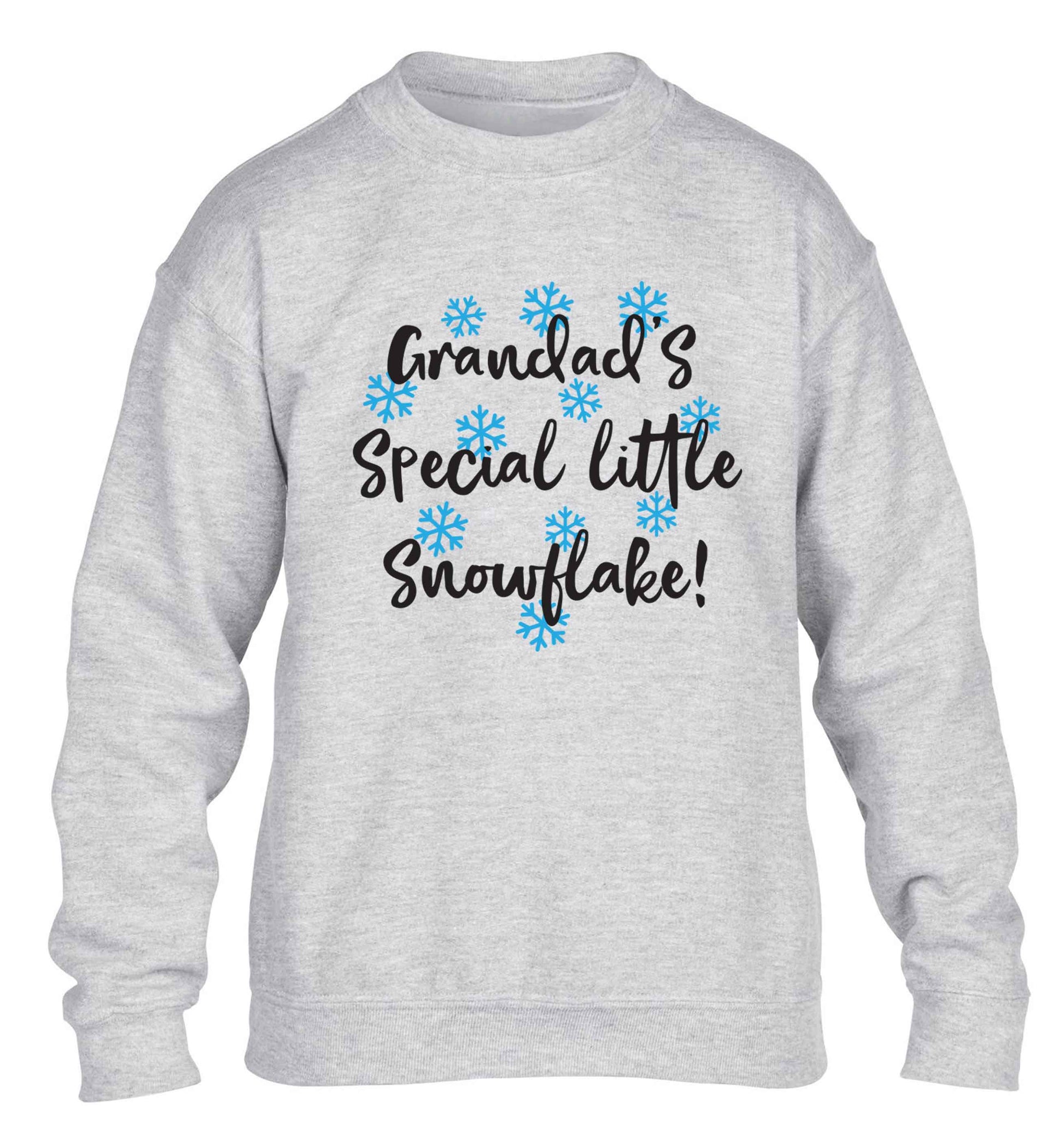 Grandad's special little snowflake children's grey sweater 12-13 Years