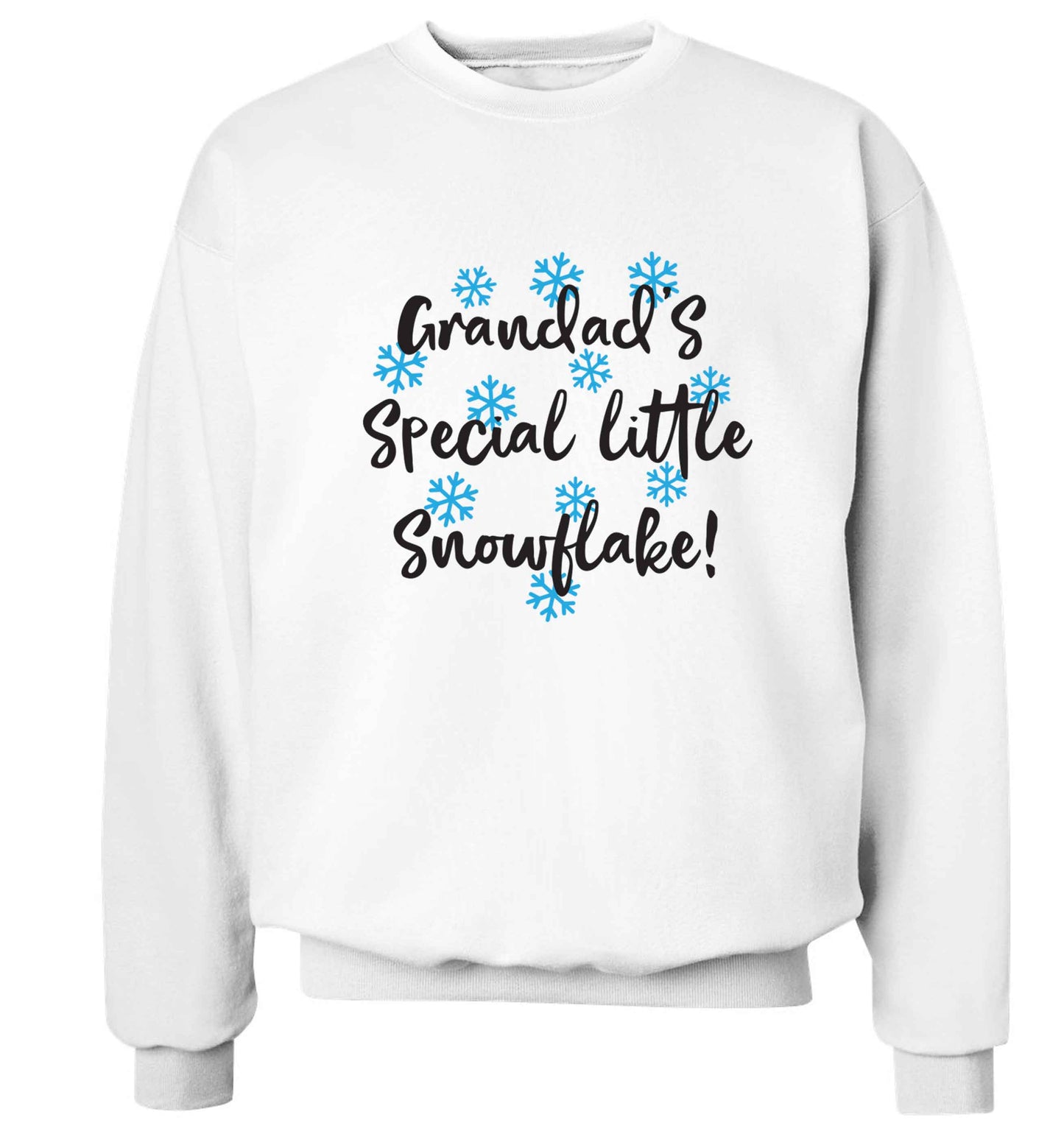 Grandad's special little snowflake Adult's unisex white Sweater 2XL