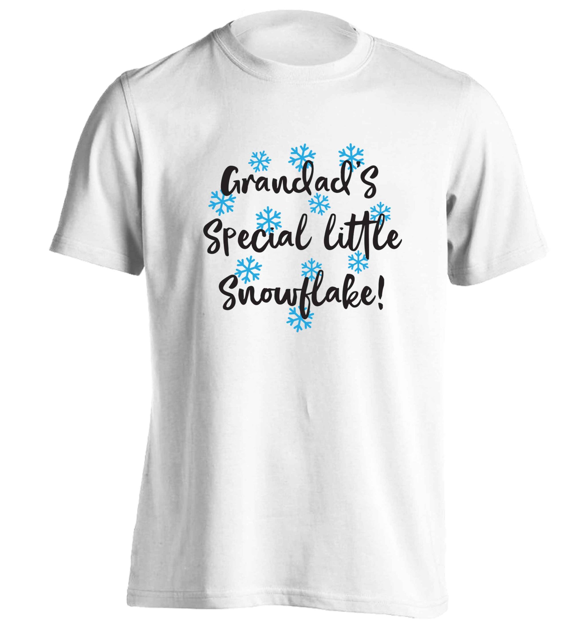 Grandad's special little snowflake adults unisex white Tshirt 2XL