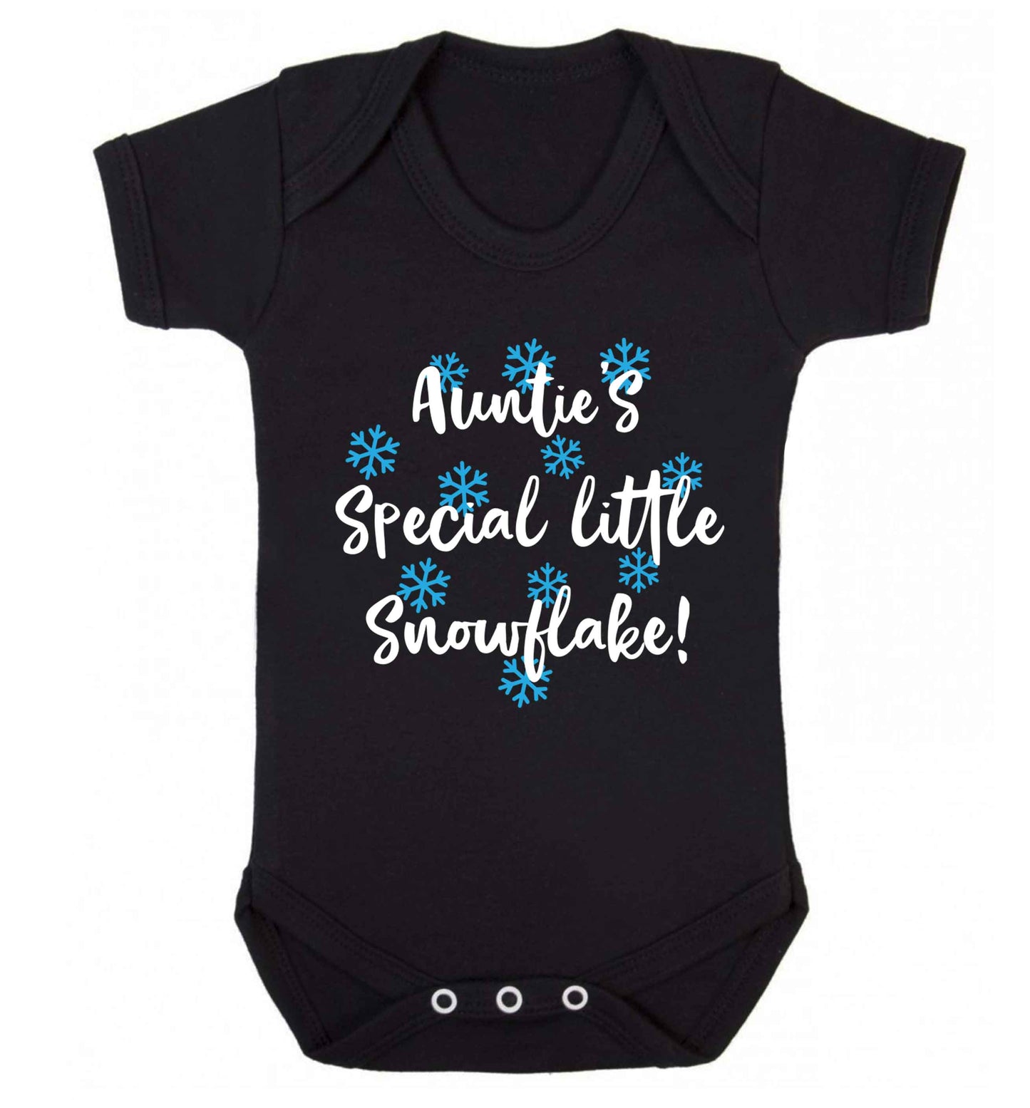 Auntie's special little snowflake Baby Vest black 18-24 months