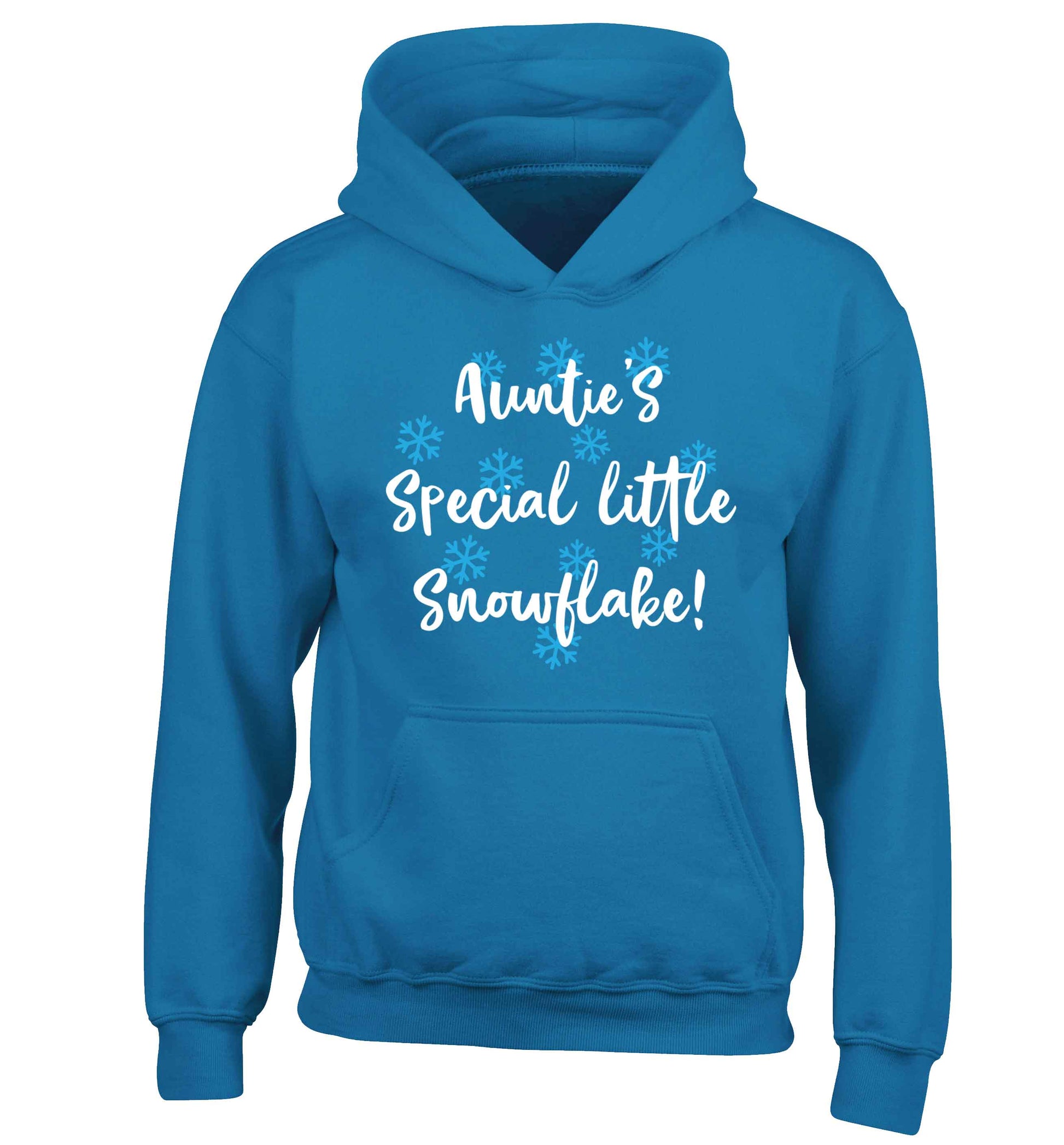 Auntie's special little snowflake children's blue hoodie 12-13 Years