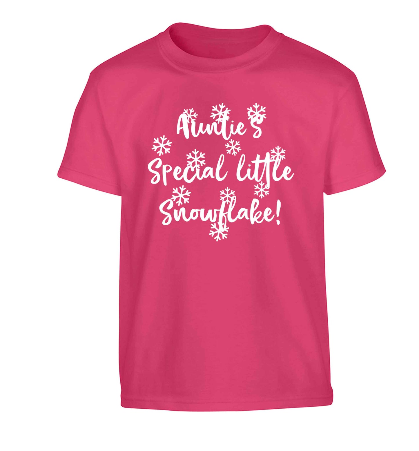 Auntie's special little snowflake Children's pink Tshirt 12-13 Years