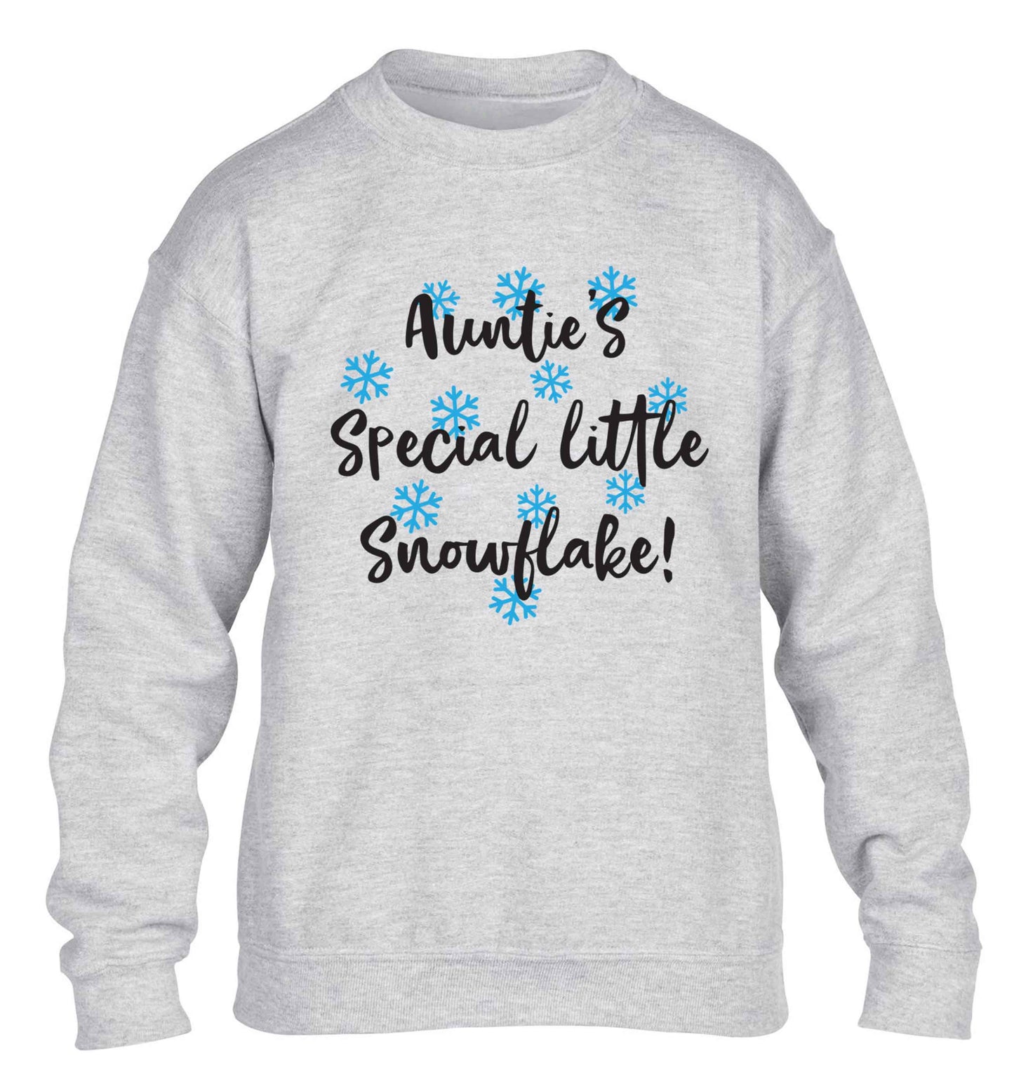 Auntie's special little snowflake children's grey sweater 12-13 Years