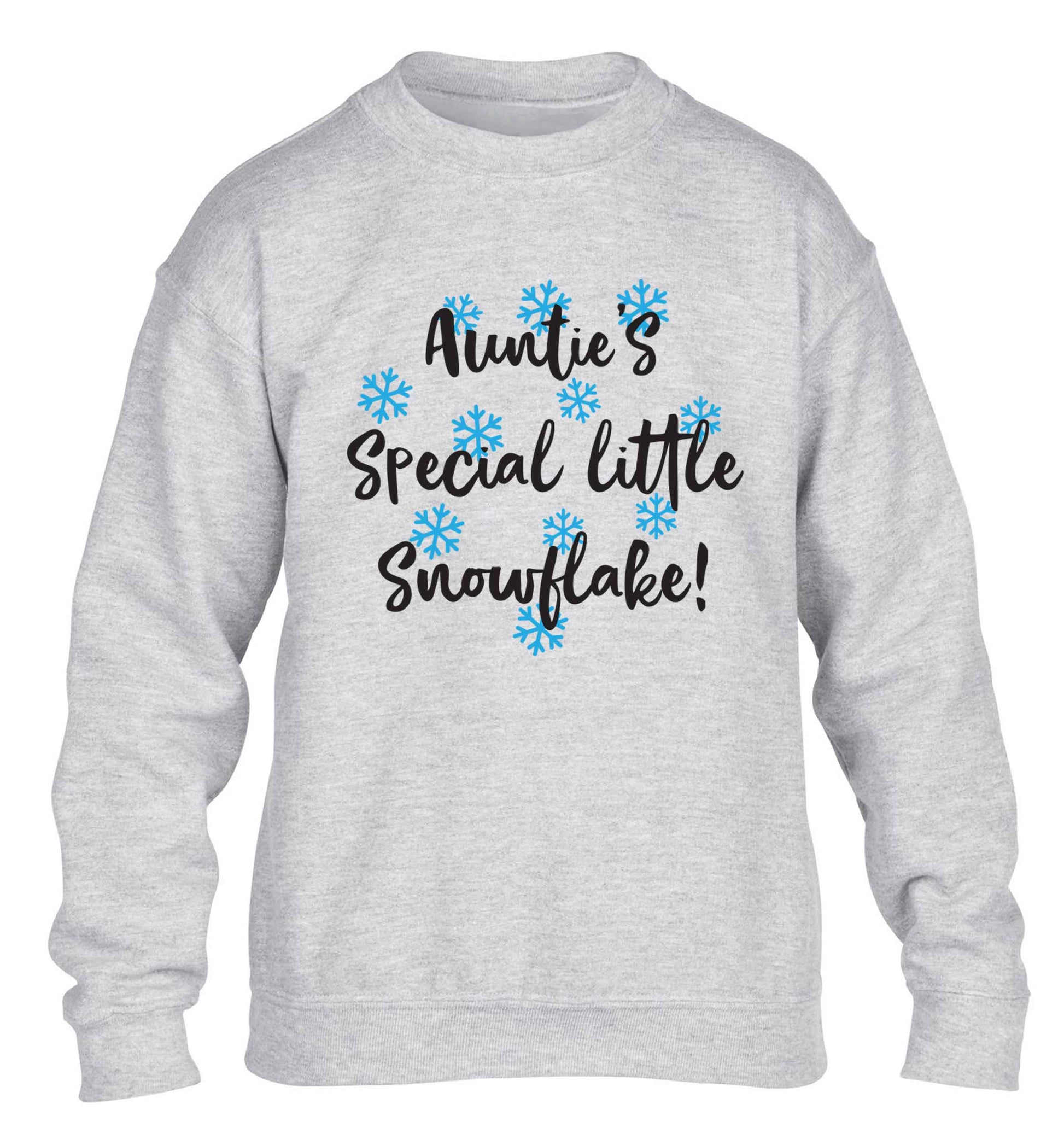 Auntie's special little snowflake children's grey sweater 12-13 Years