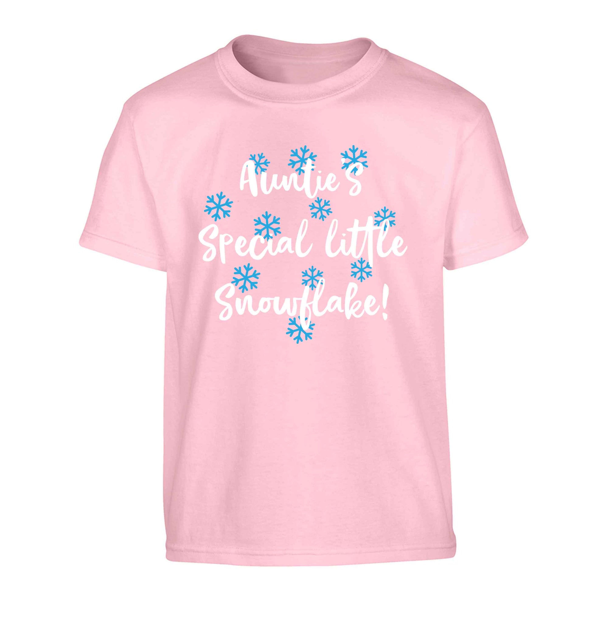 Auntie's special little snowflake Children's light pink Tshirt 12-13 Years