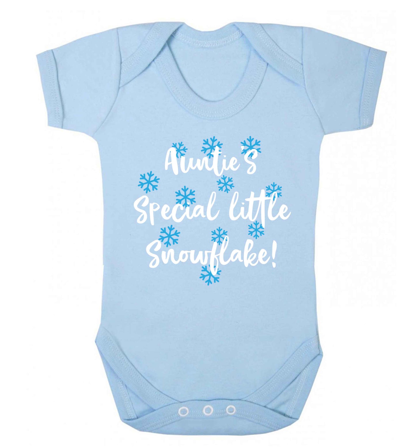 Auntie's special little snowflake Baby Vest pale blue 18-24 months