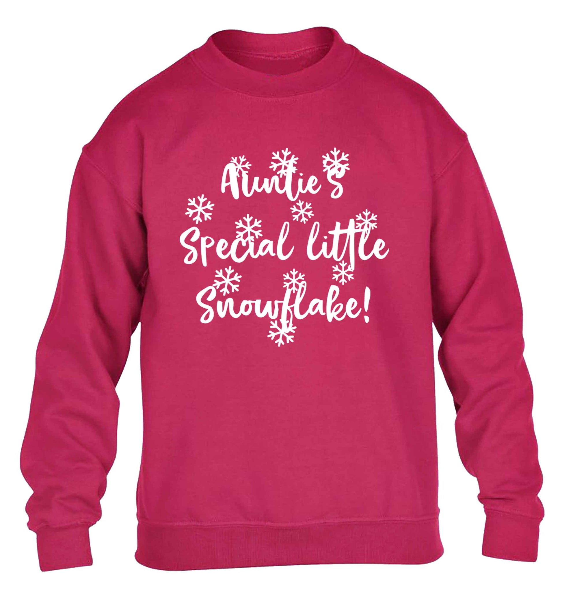 Auntie's special little snowflake children's pink sweater 12-13 Years