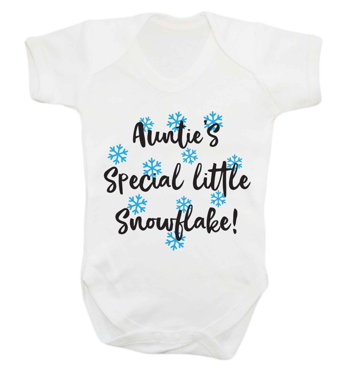 Auntie's special little snowflake Baby Vest white 18-24 months
