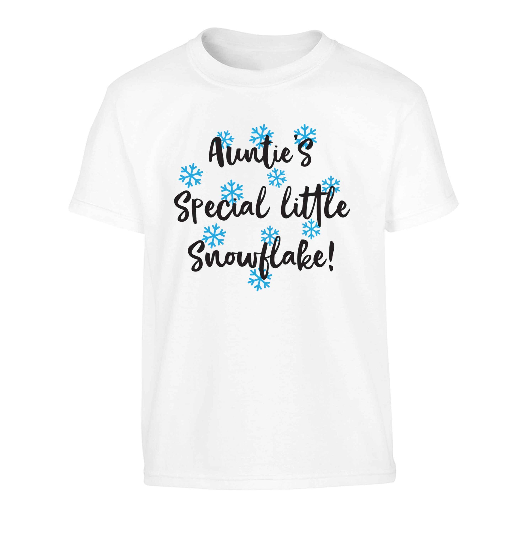 Auntie's special little snowflake Children's white Tshirt 12-13 Years