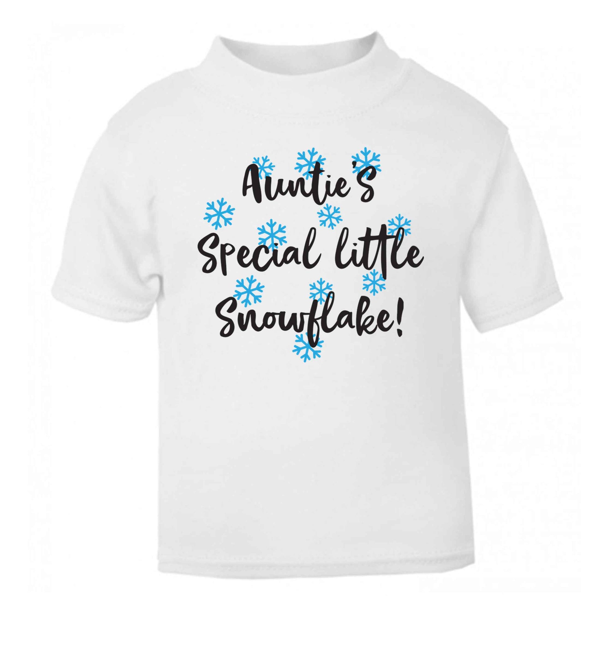 Auntie's special little snowflake white Baby Toddler Tshirt 2 Years
