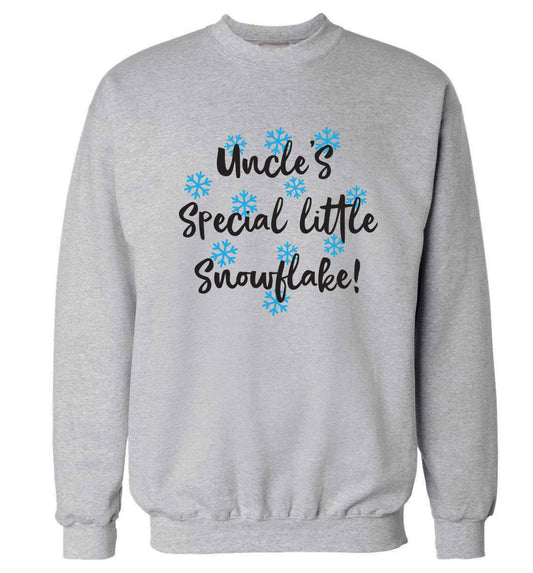 Uncle's special little snowflake Adult's unisex grey Sweater 2XL