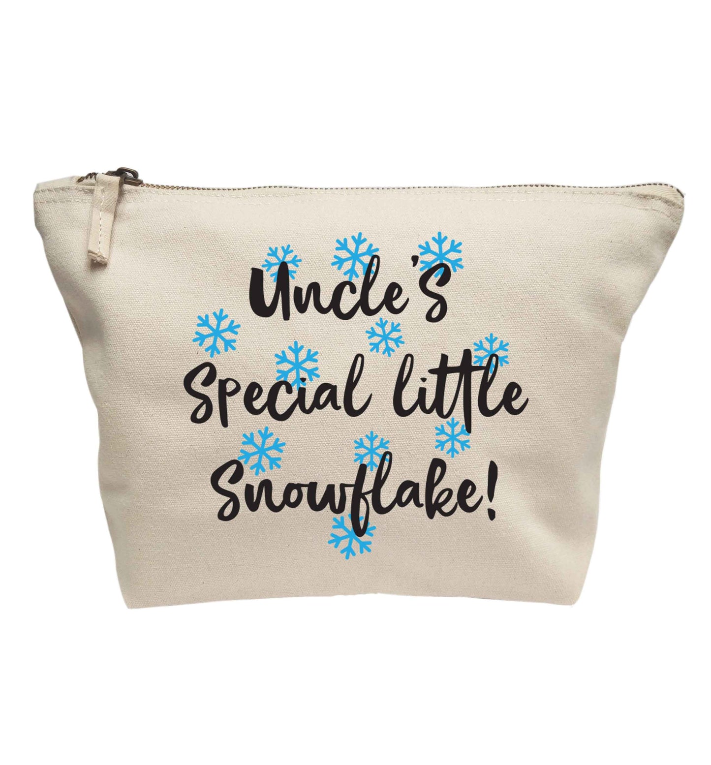 Uncle's special little snowflake | makeup / wash bag