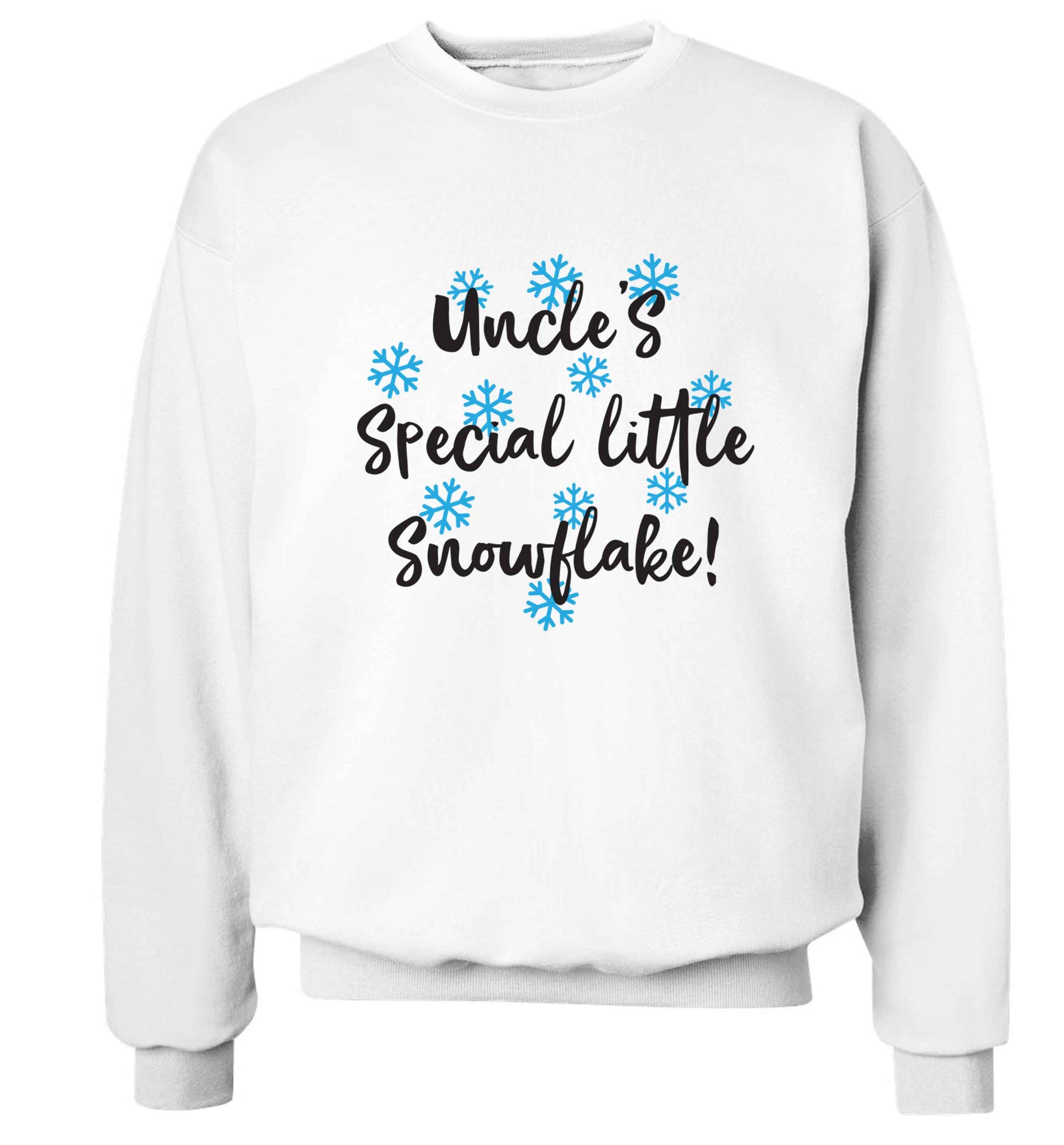 Uncle's special little snowflake Adult's unisex white Sweater 2XL