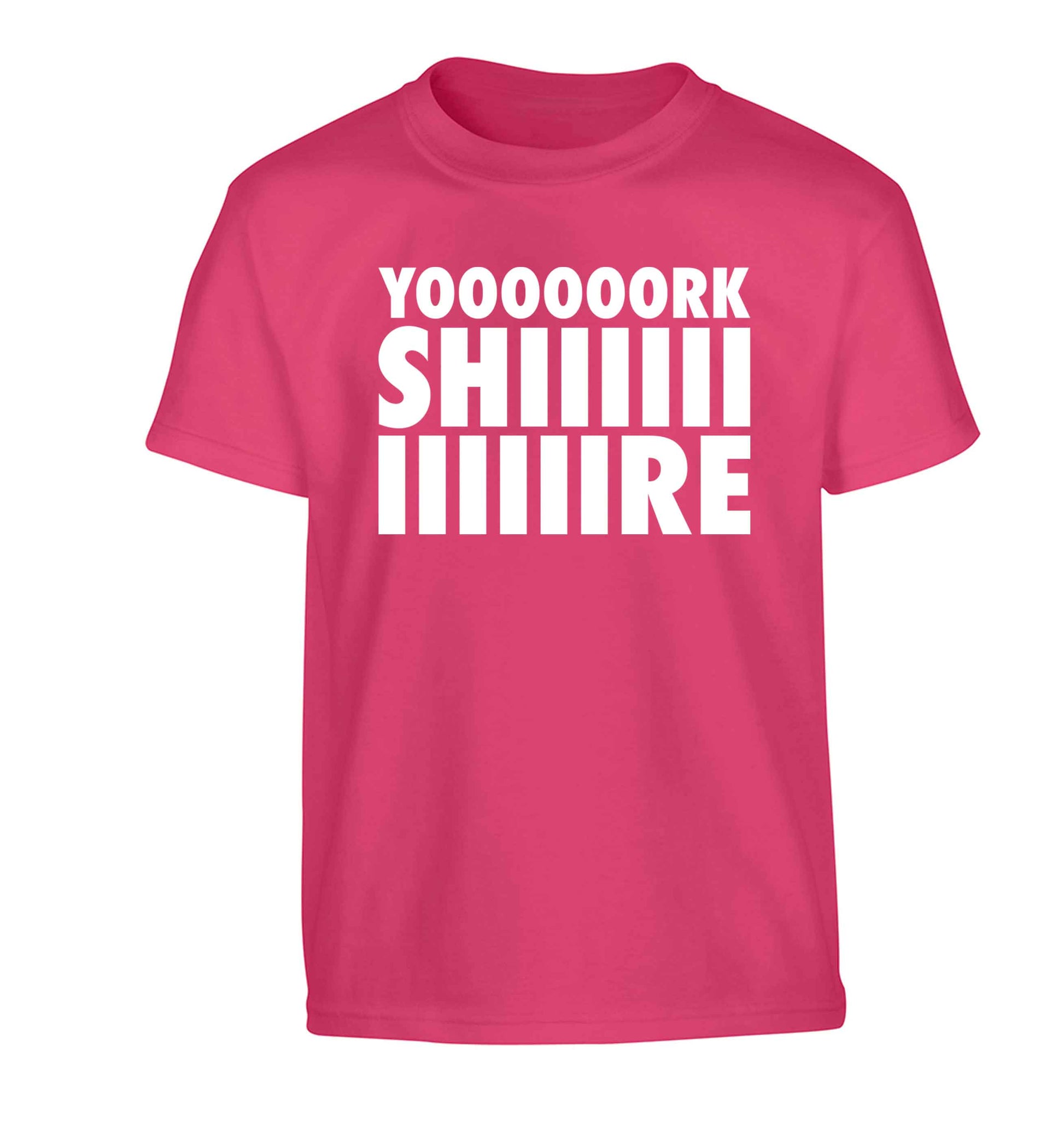 Yoooorkshiiiiire Children's pink Tshirt 12-13 Years