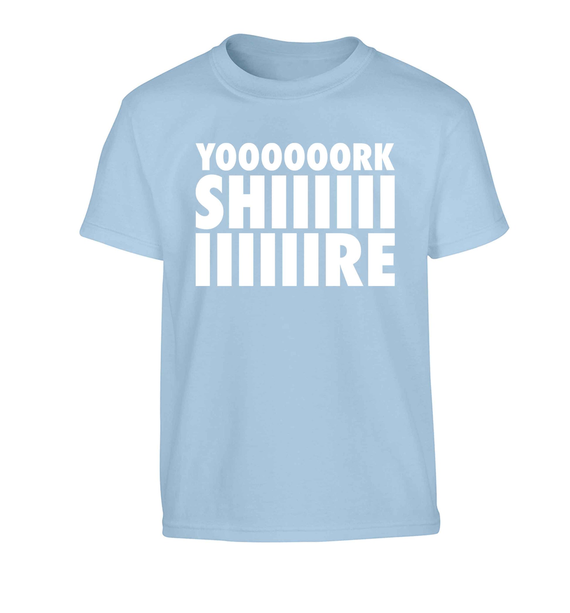 Yoooorkshiiiiire Children's light blue Tshirt 12-13 Years