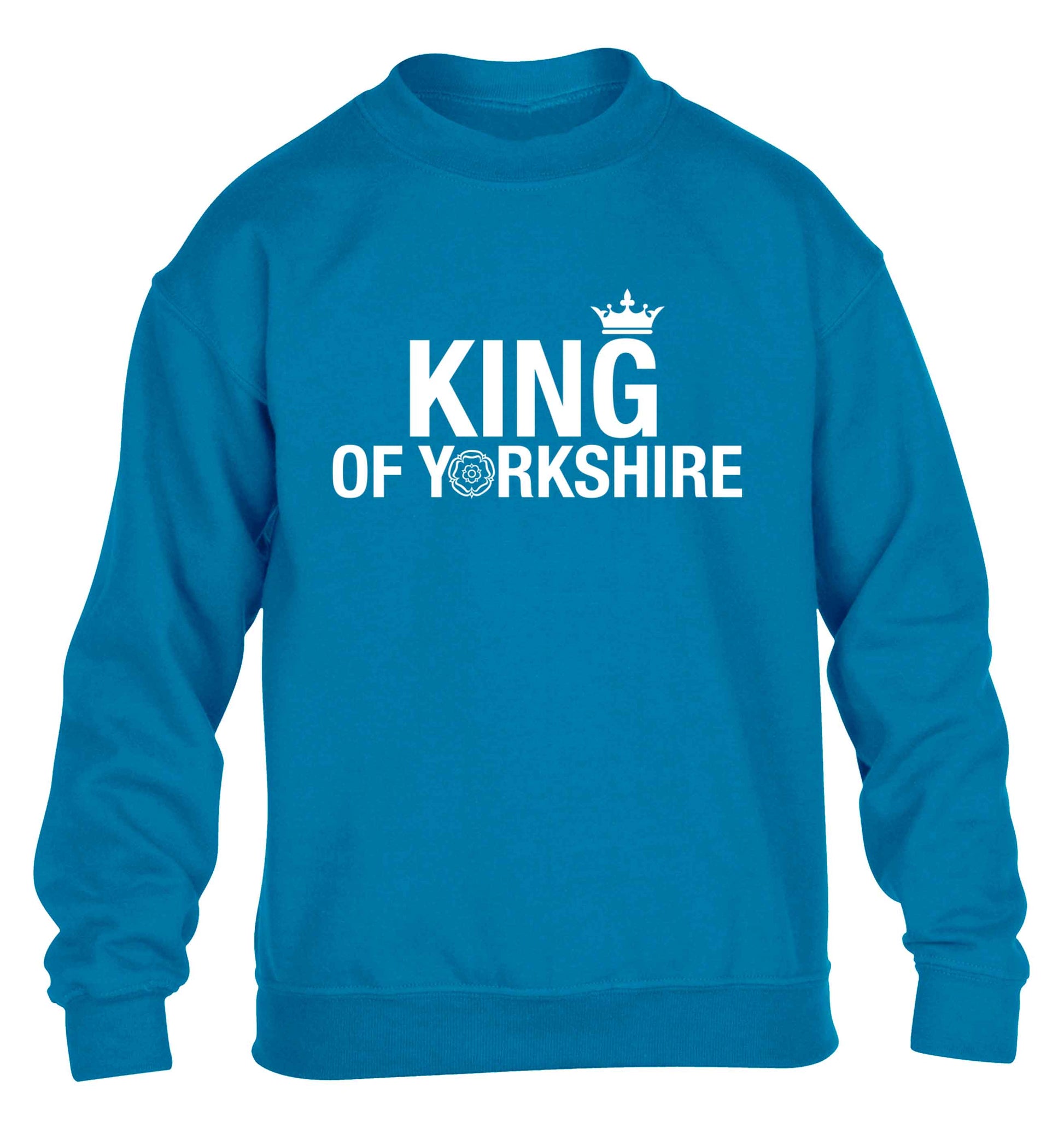 King of Yorkshire children's blue sweater 12-13 Years