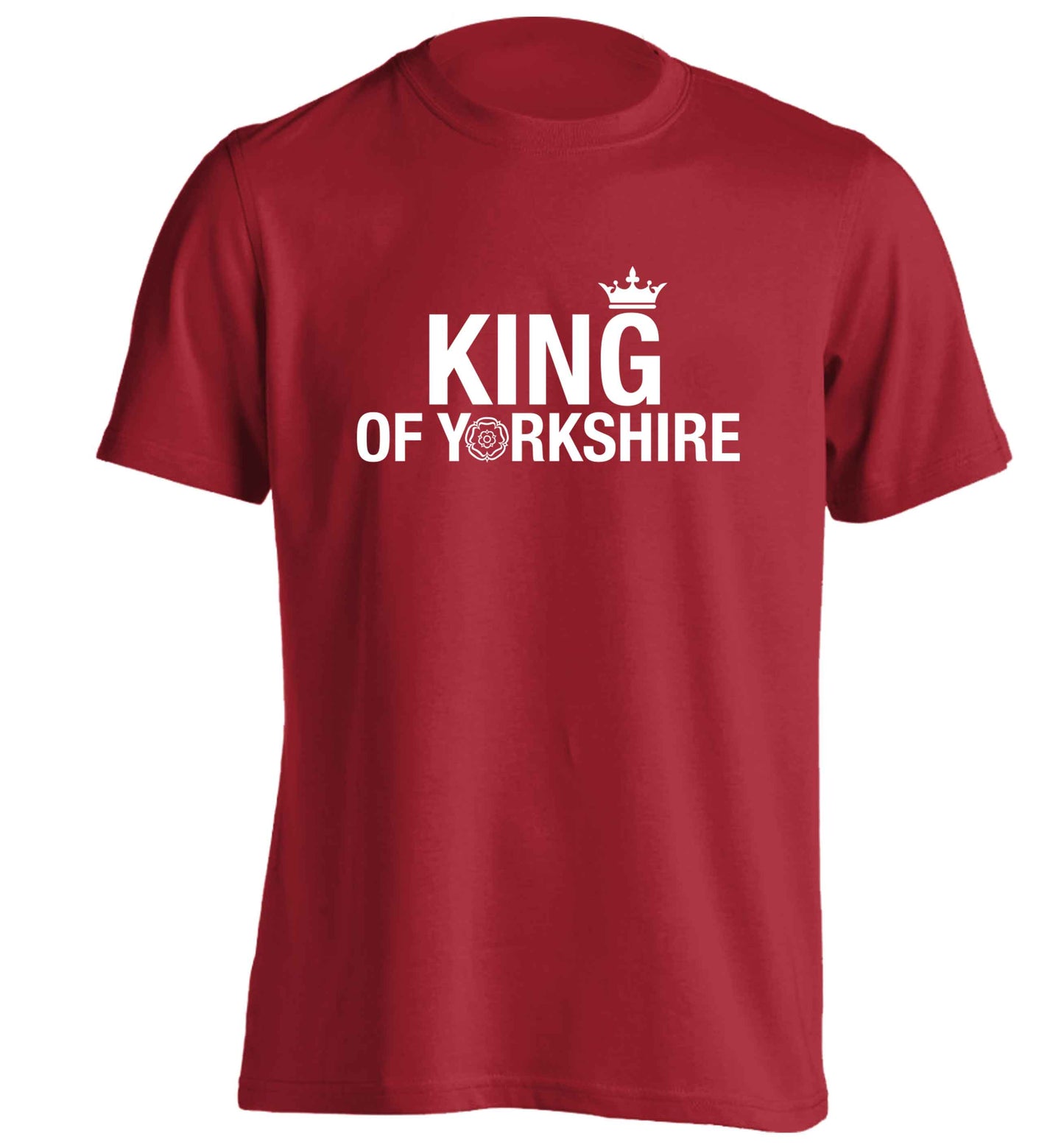 King of Yorkshire adults unisex red Tshirt 2XL