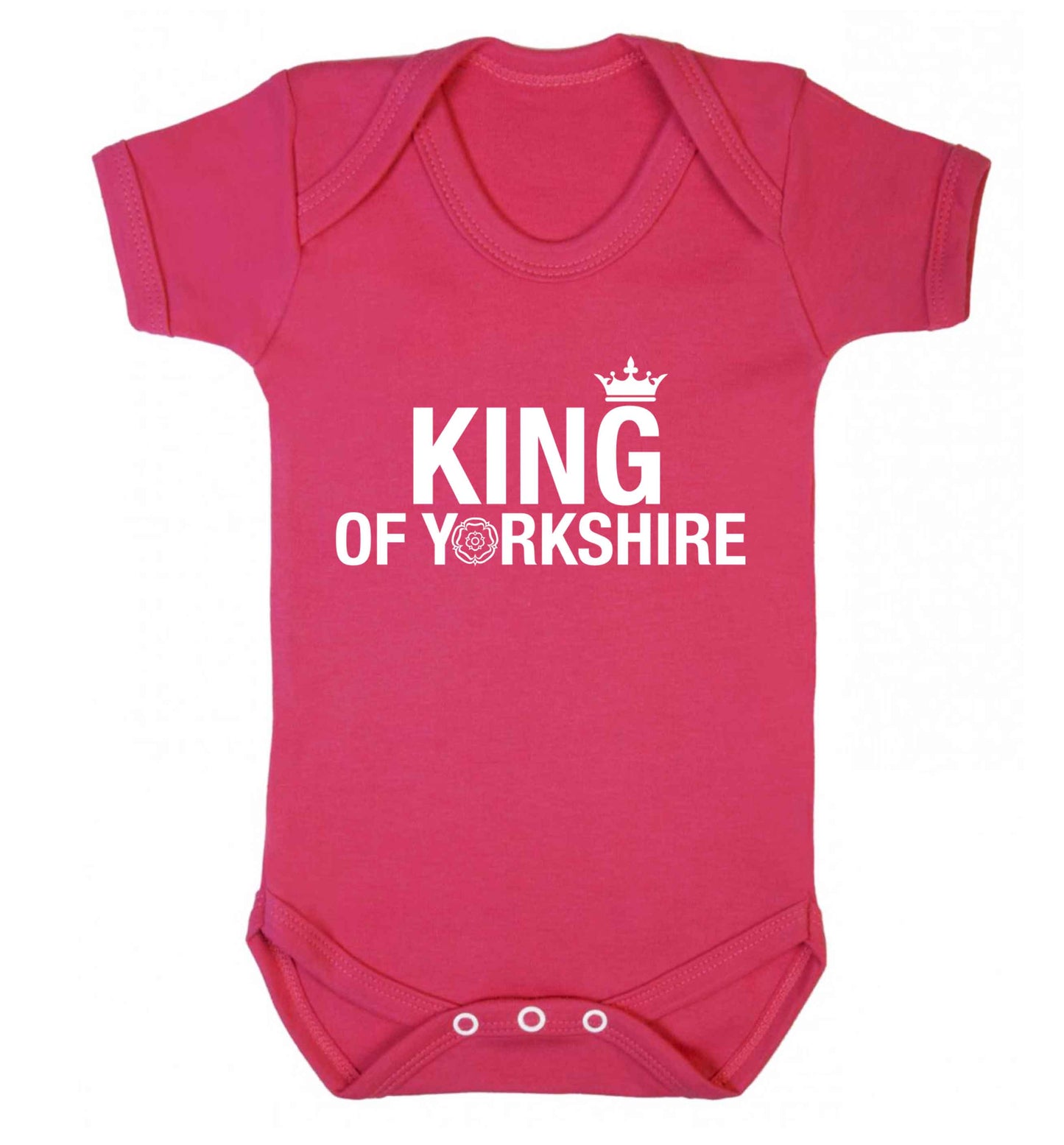 King of Yorkshire Baby Vest dark pink 18-24 months