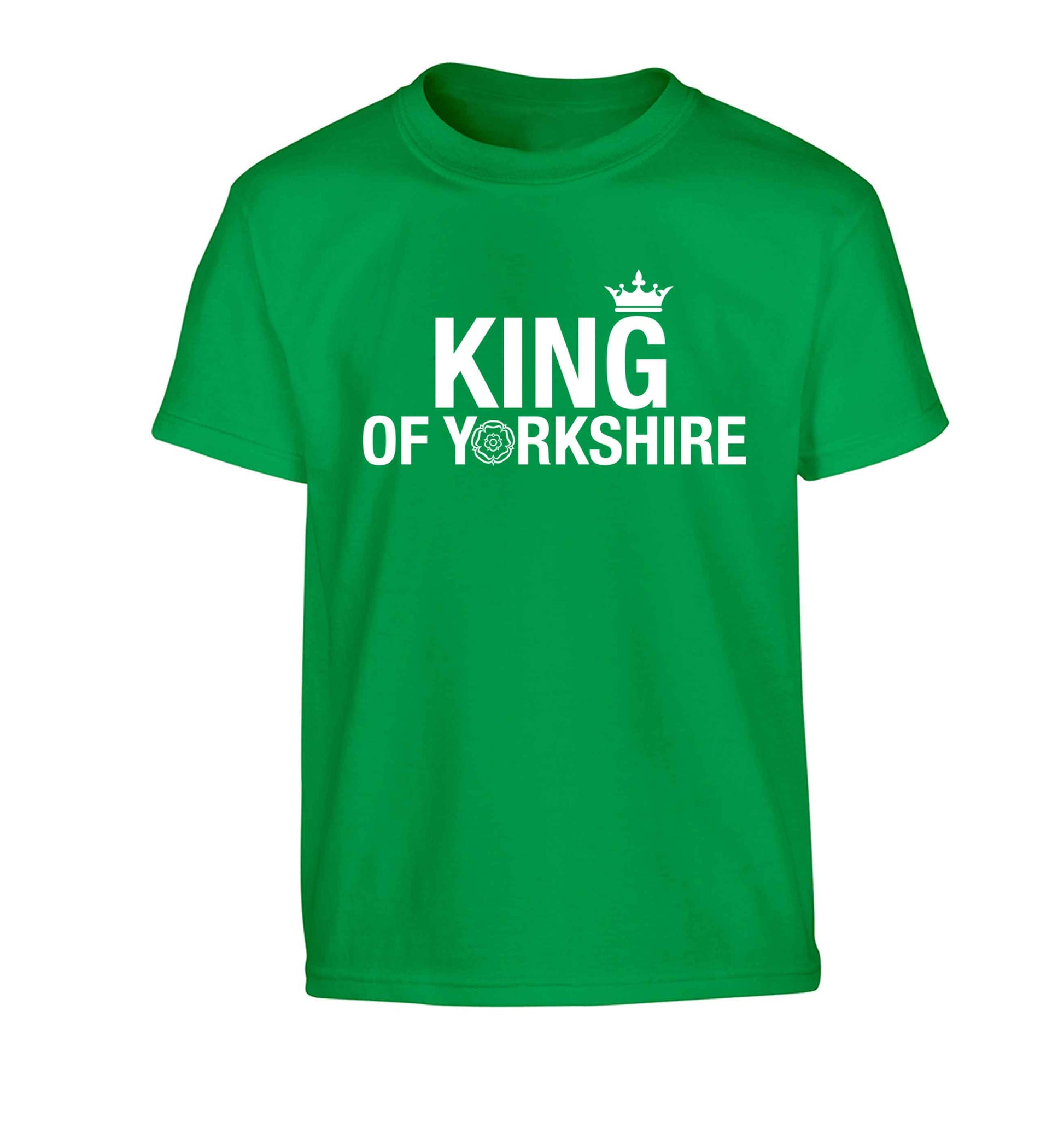 King of Yorkshire Children's green Tshirt 12-13 Years