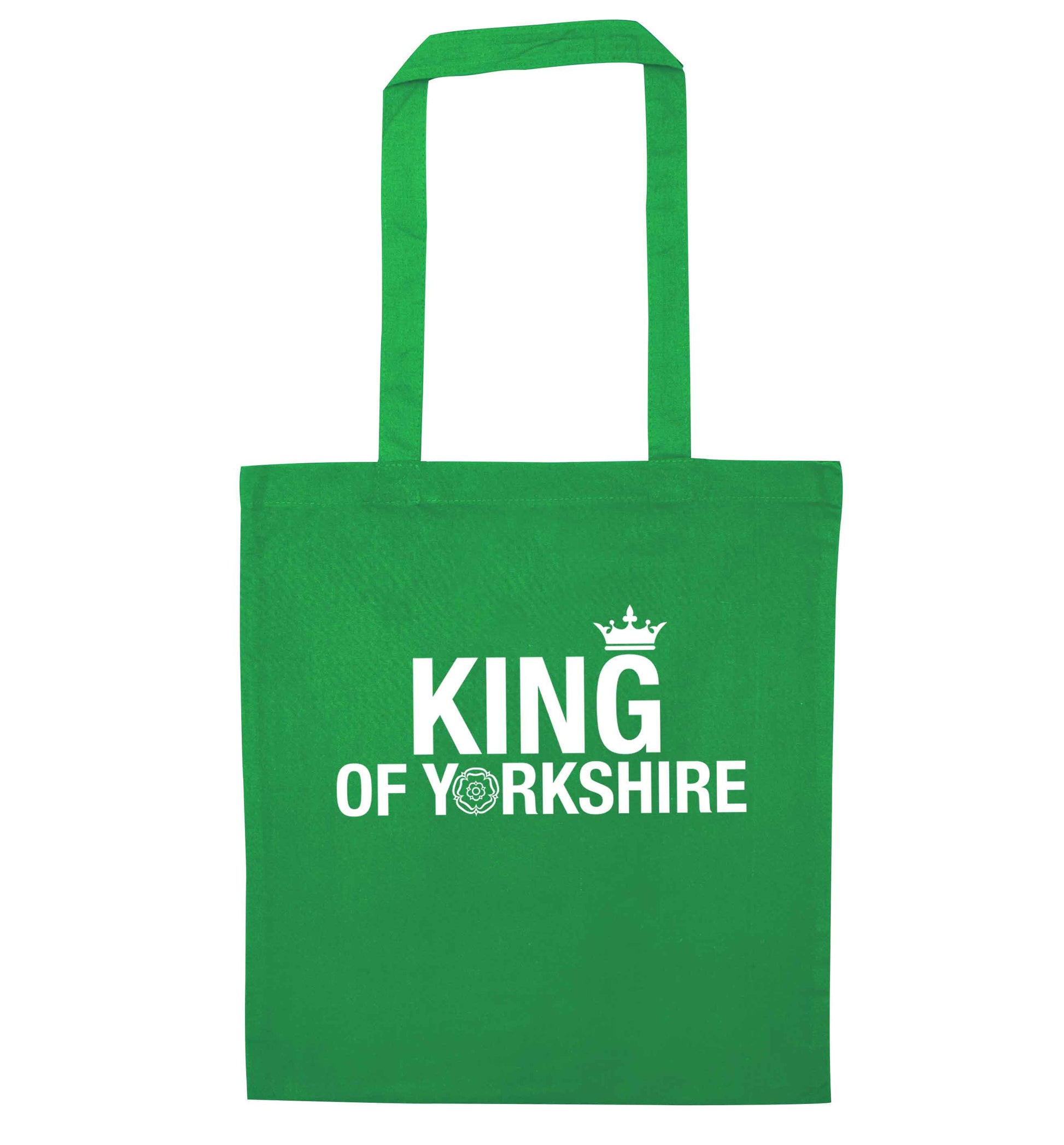 King of Yorkshire green tote bag