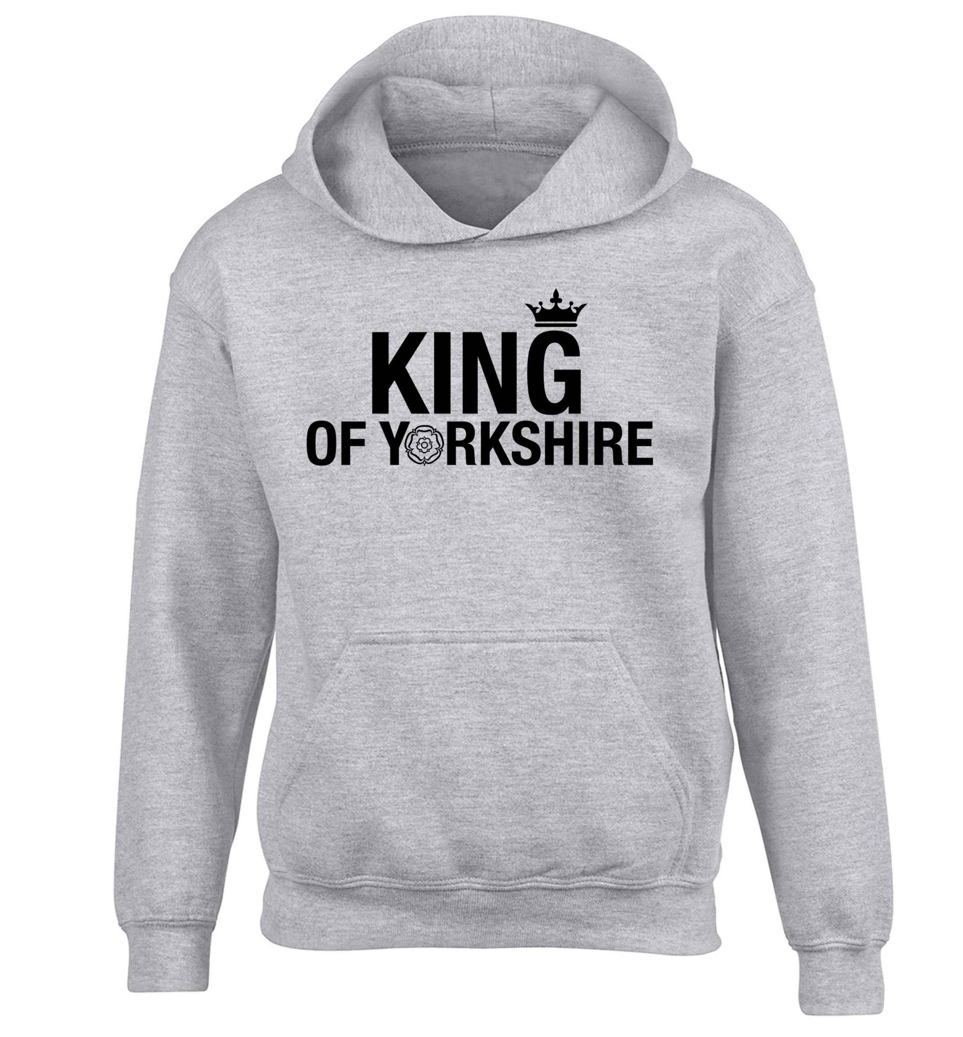 King of Yorkshire children's grey hoodie 12-13 Years