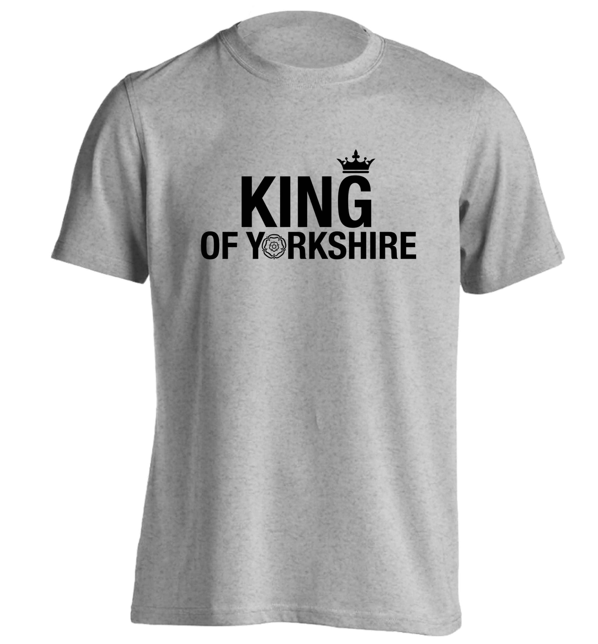 King of Yorkshire adults unisex grey Tshirt 2XL