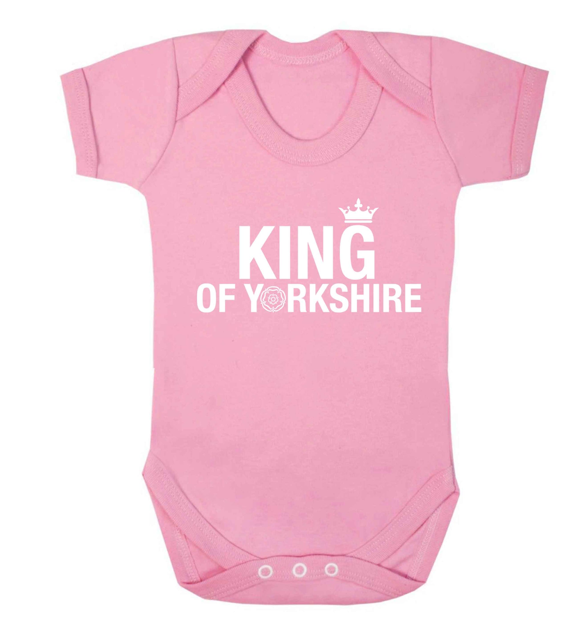 King of Yorkshire Baby Vest pale pink 18-24 months