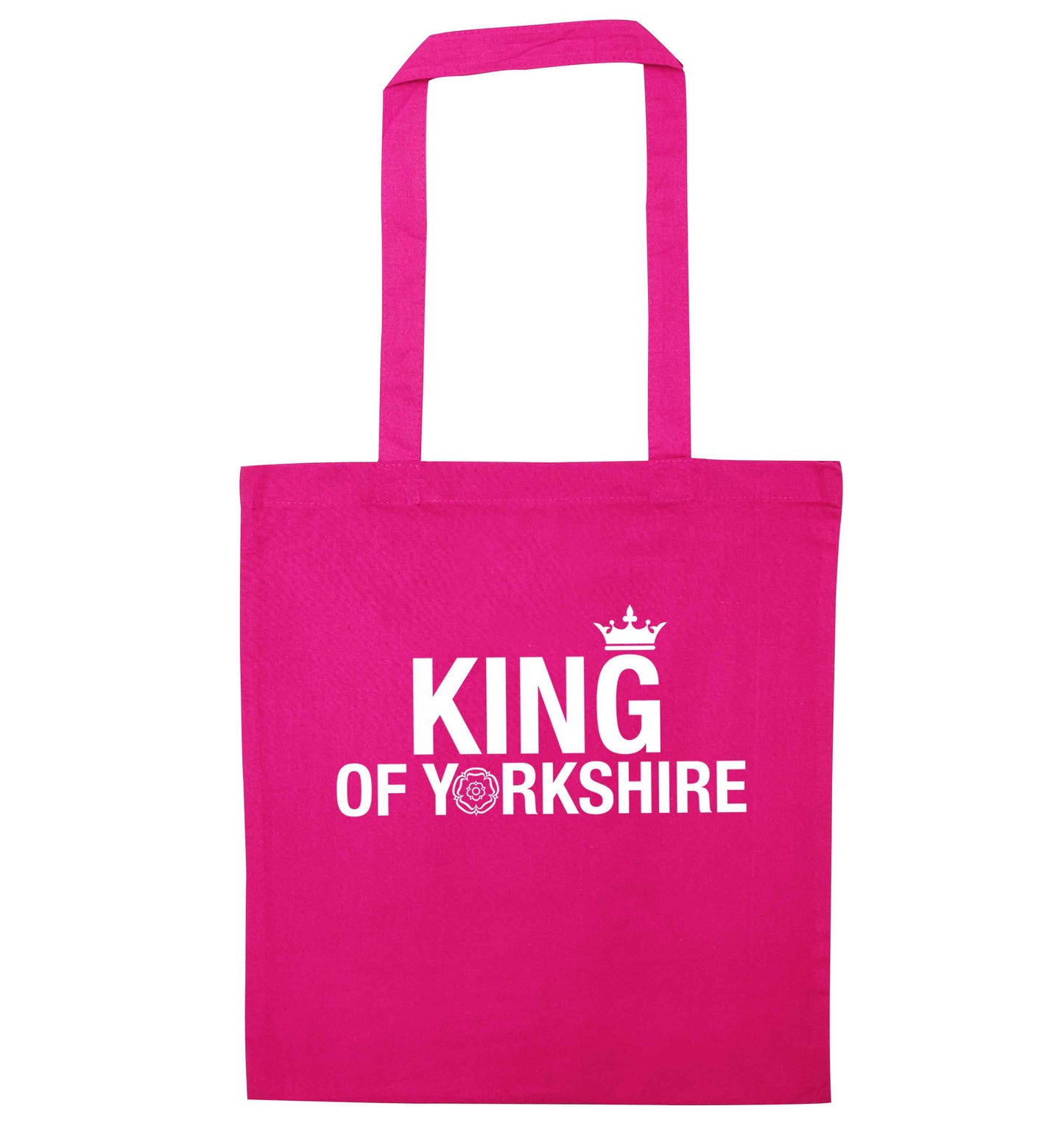 King of Yorkshire pink tote bag