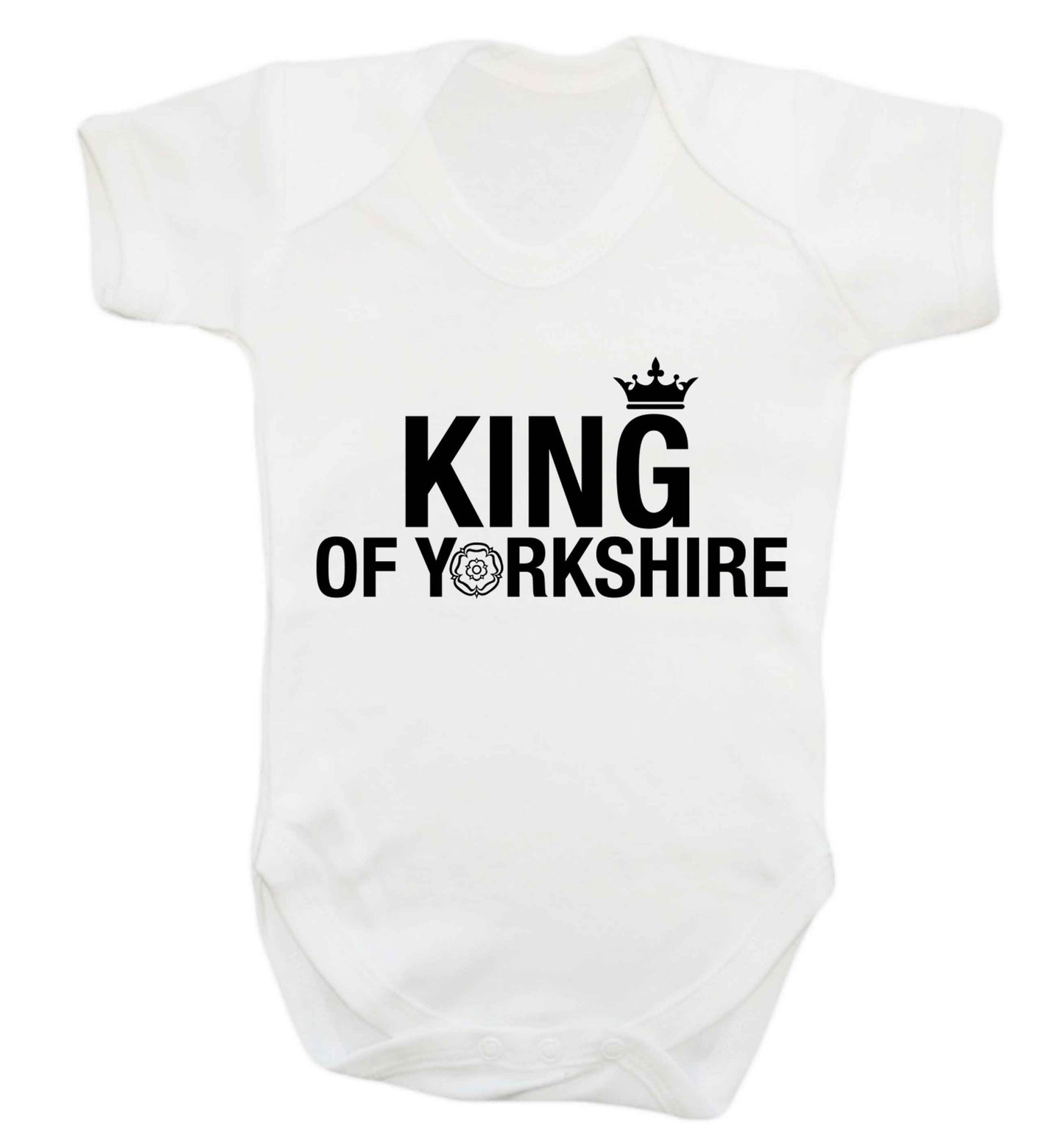 King of Yorkshire Baby Vest white 18-24 months