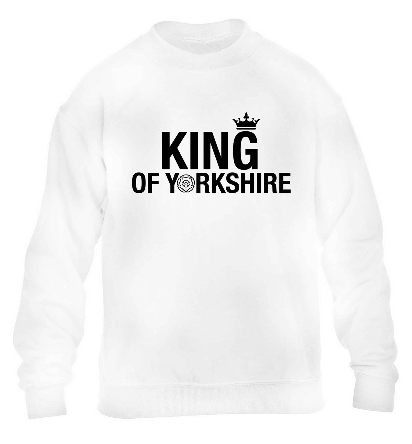 King of Yorkshire children's white sweater 12-13 Years