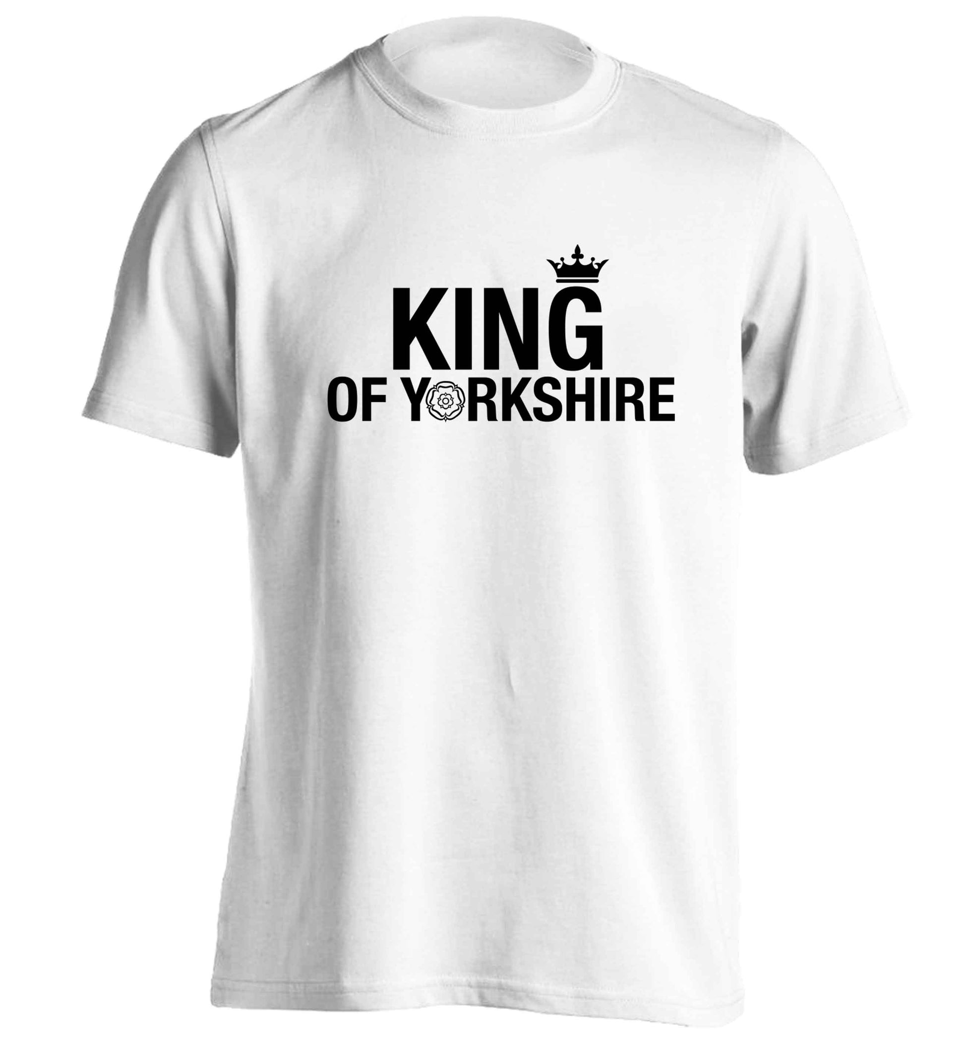 King of Yorkshire adults unisex white Tshirt 2XL
