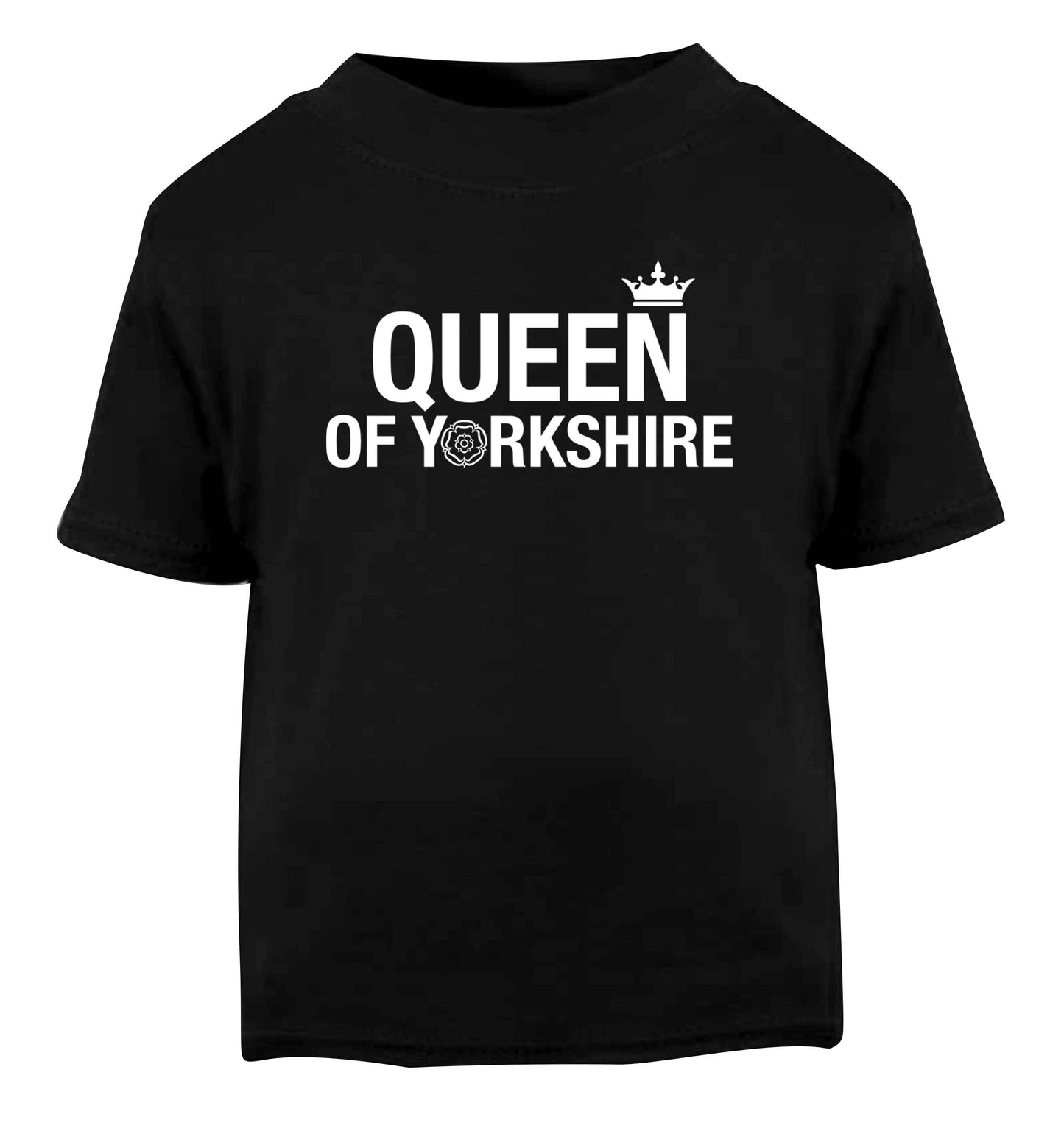 Queen of Yorkshire Black Baby Toddler Tshirt 2 years