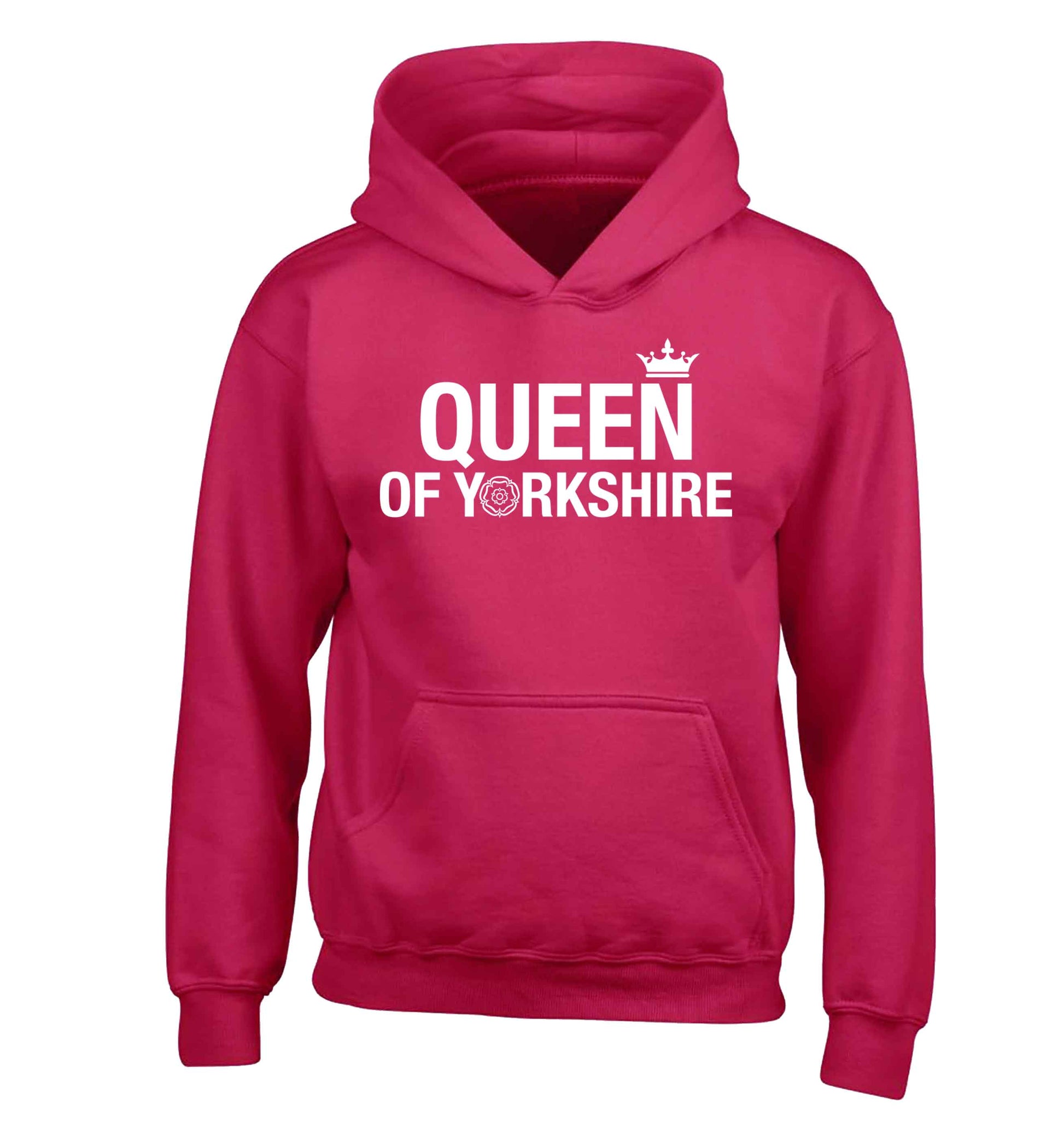 Queen of Yorkshire children's pink hoodie 12-13 Years