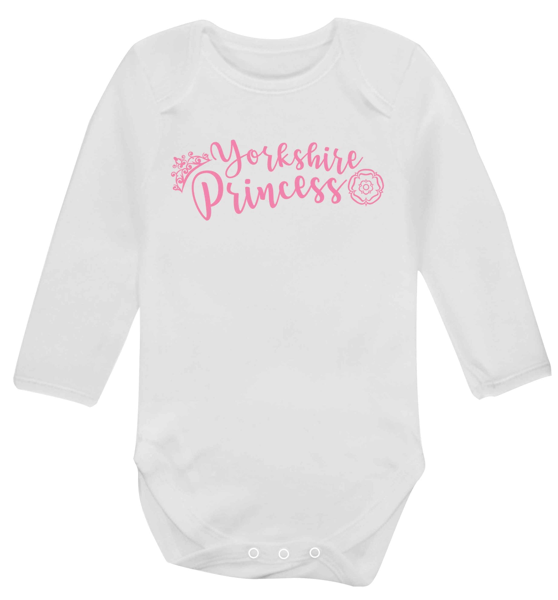 Yorkshire Princess Baby Vest long sleeved white 6-12 months