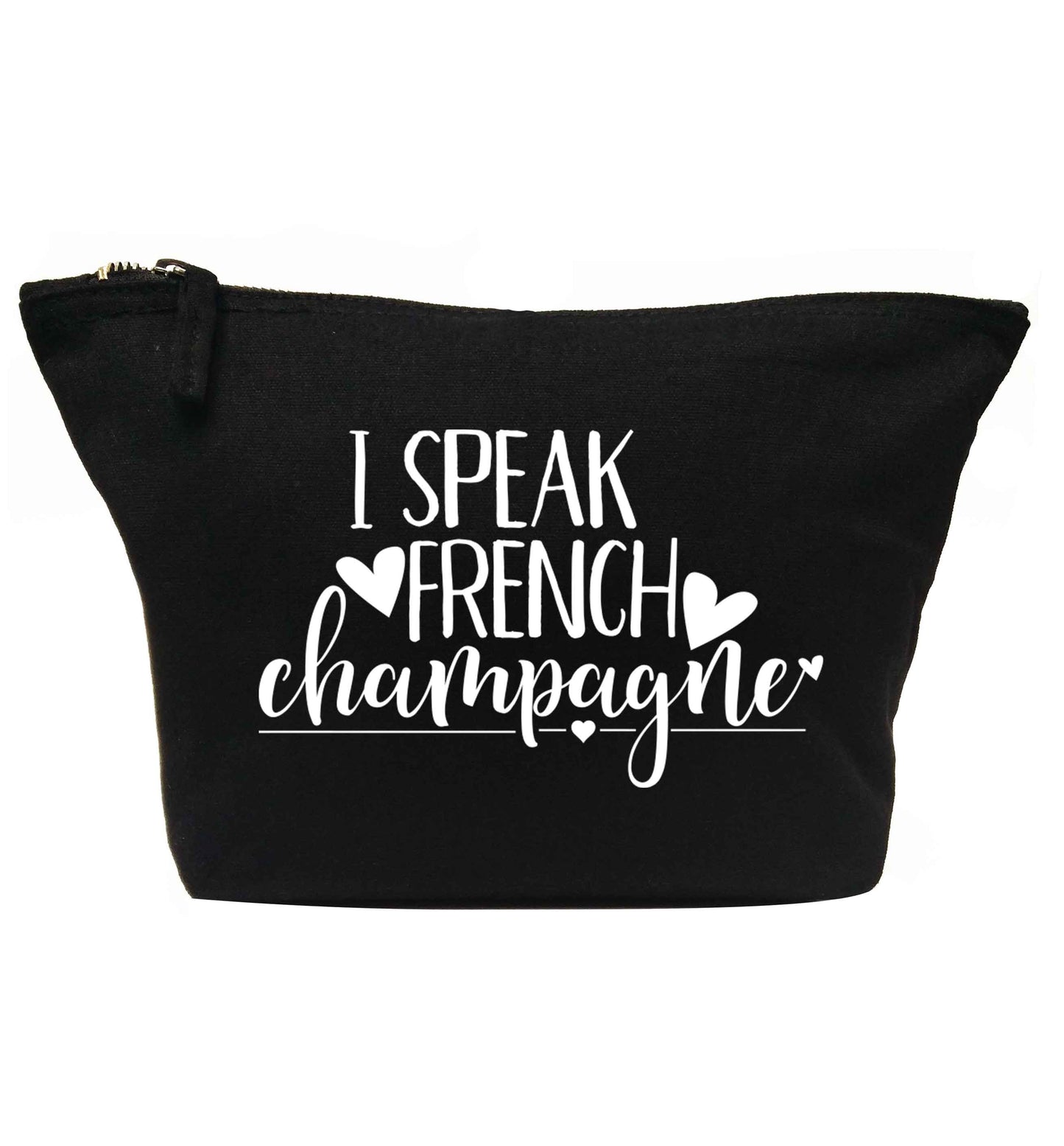 I speak french champagne | makeup / wash bag